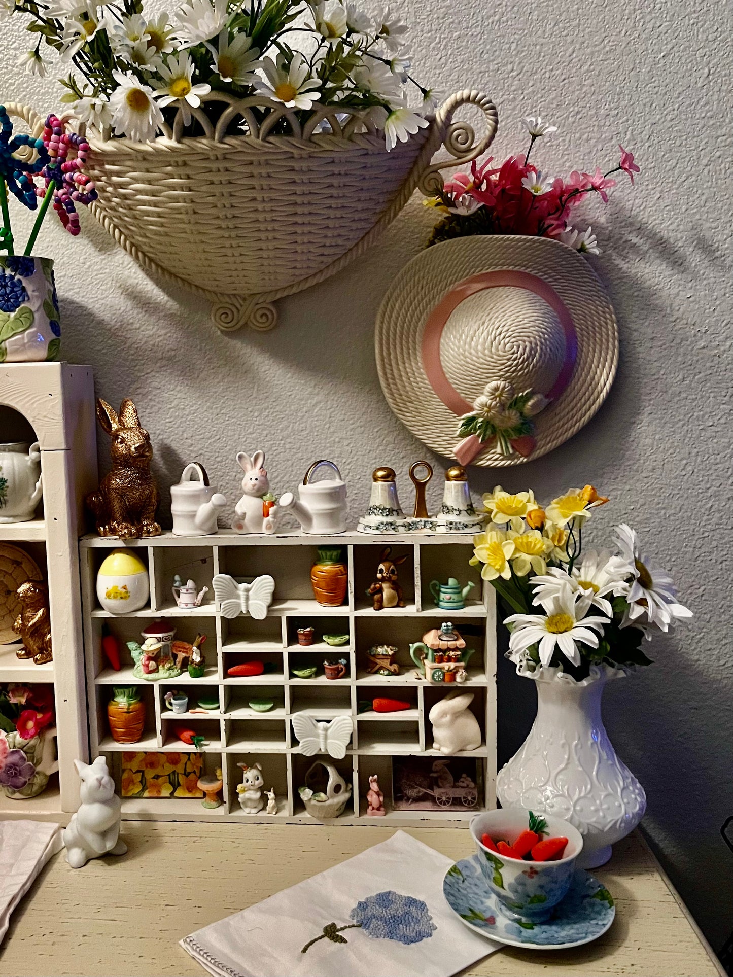 Blue Hydrangeas With Butterflies Tea Cup & Saucer Set