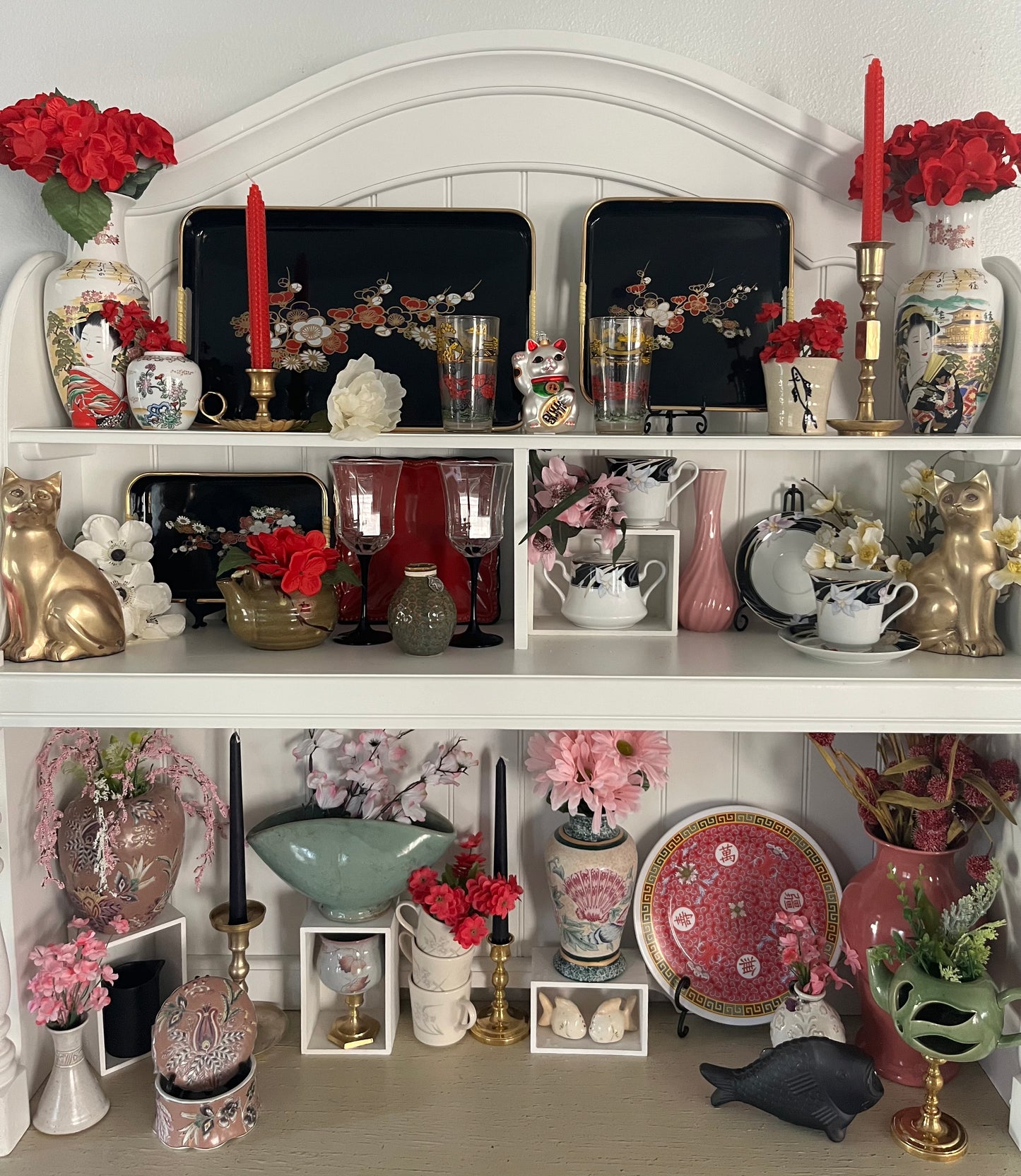 Vintage Solid Brass Mini Hexagonal Candle Holder – 1960s Mid-Century Design (2”)