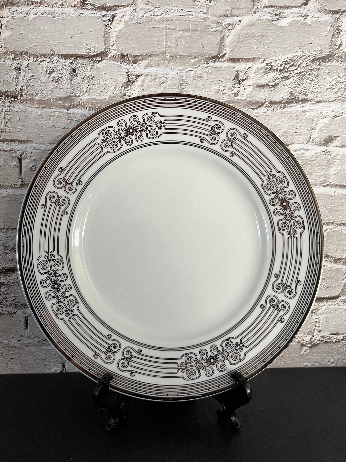 Pair of Colin Cowie Westchester Scroll Salad Plates – 8½” JCPenney China Home Collection (2000s)