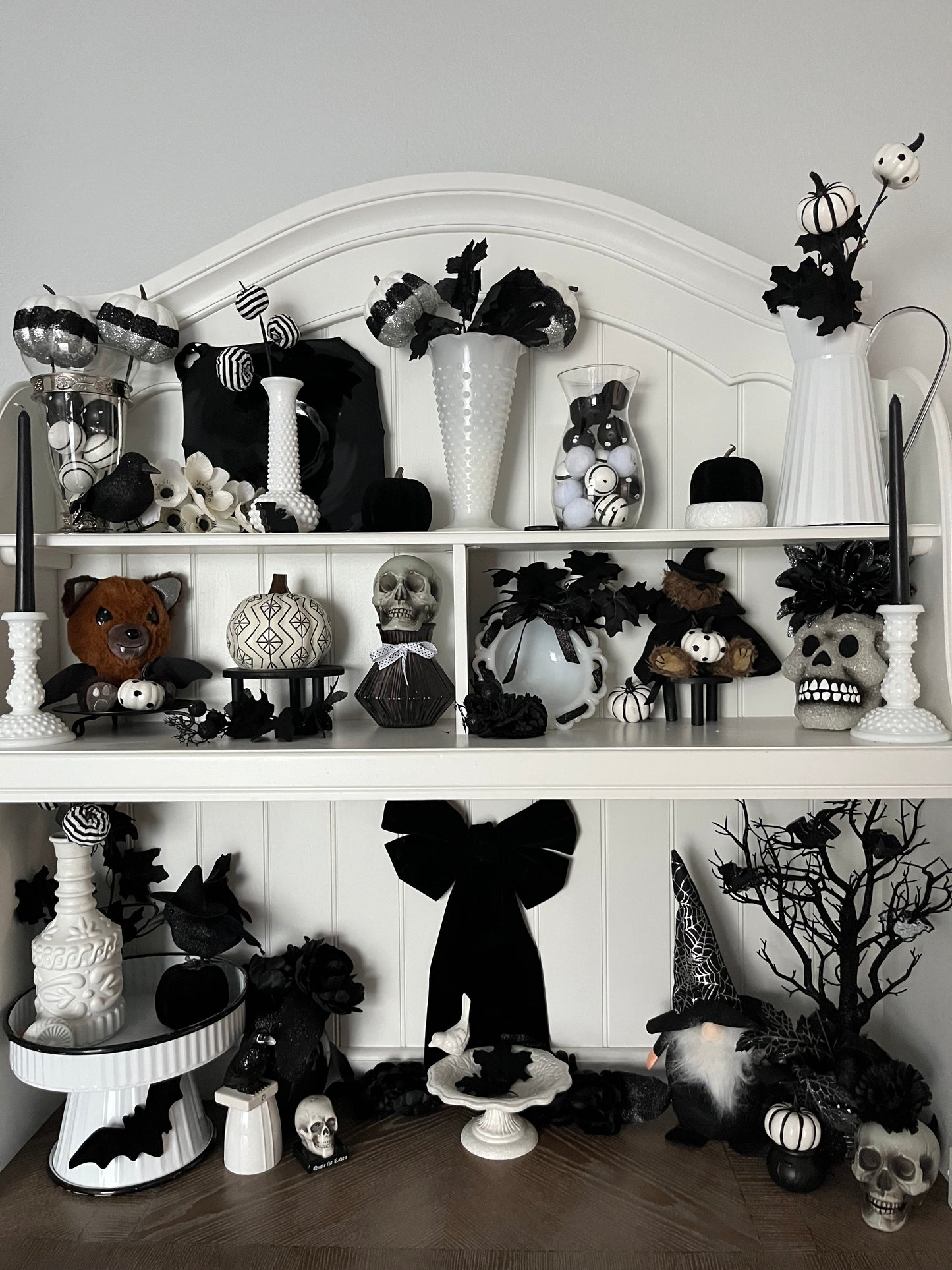 1930s L.E. Smith Mt. Pleasant Black Amethyst Glass Two-Handled Tray – Art Deco Depression Glass