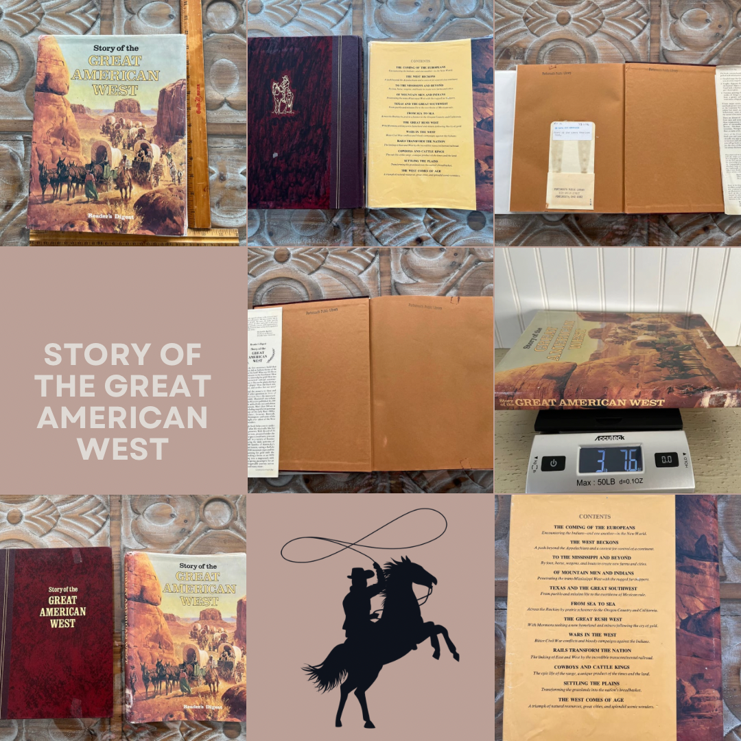 Vintage 1977 The Story of The Great American West Book Readers Digest