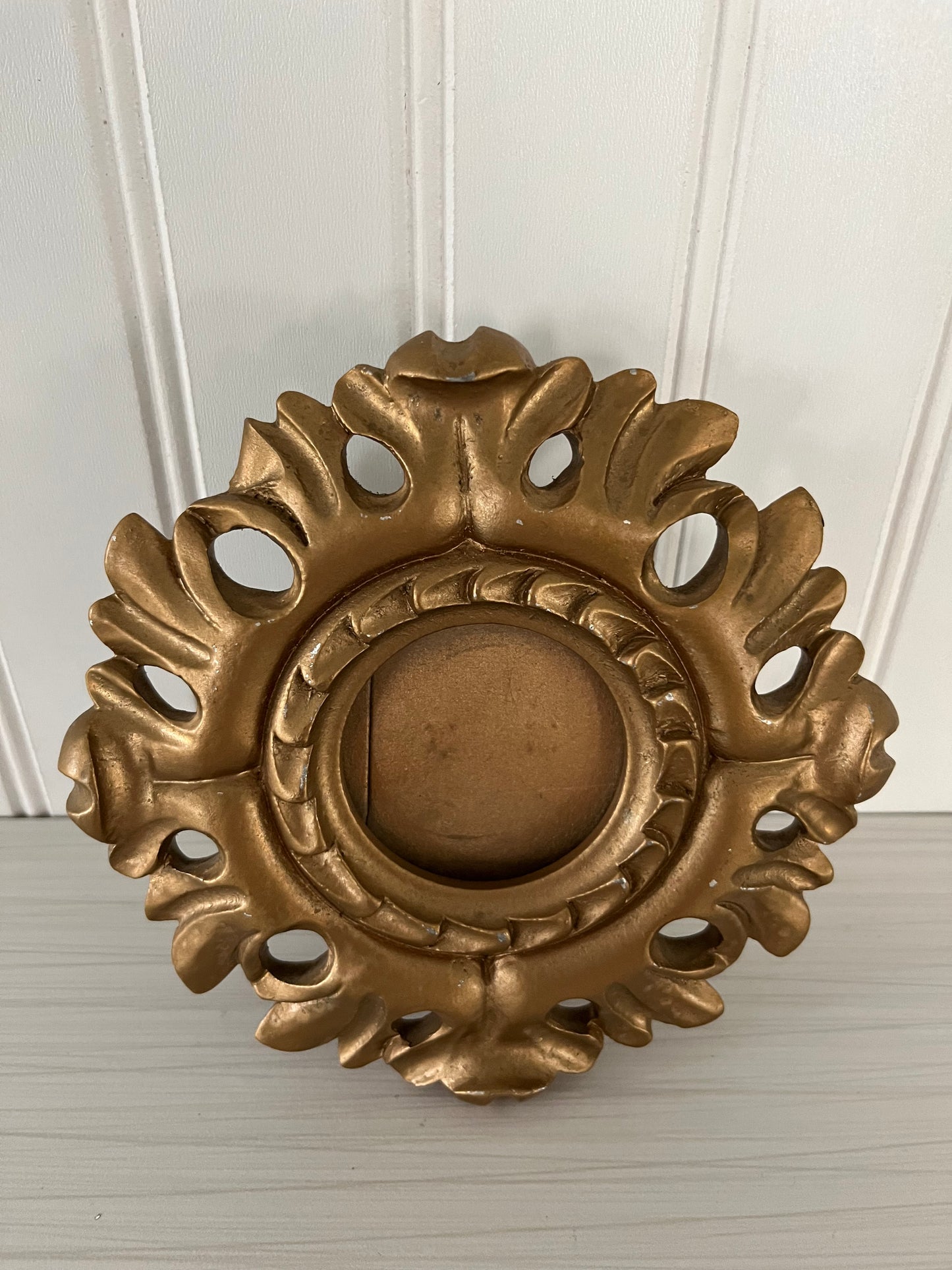 Vintage Ornate Small Resin Gold Relief Style Picture Frame