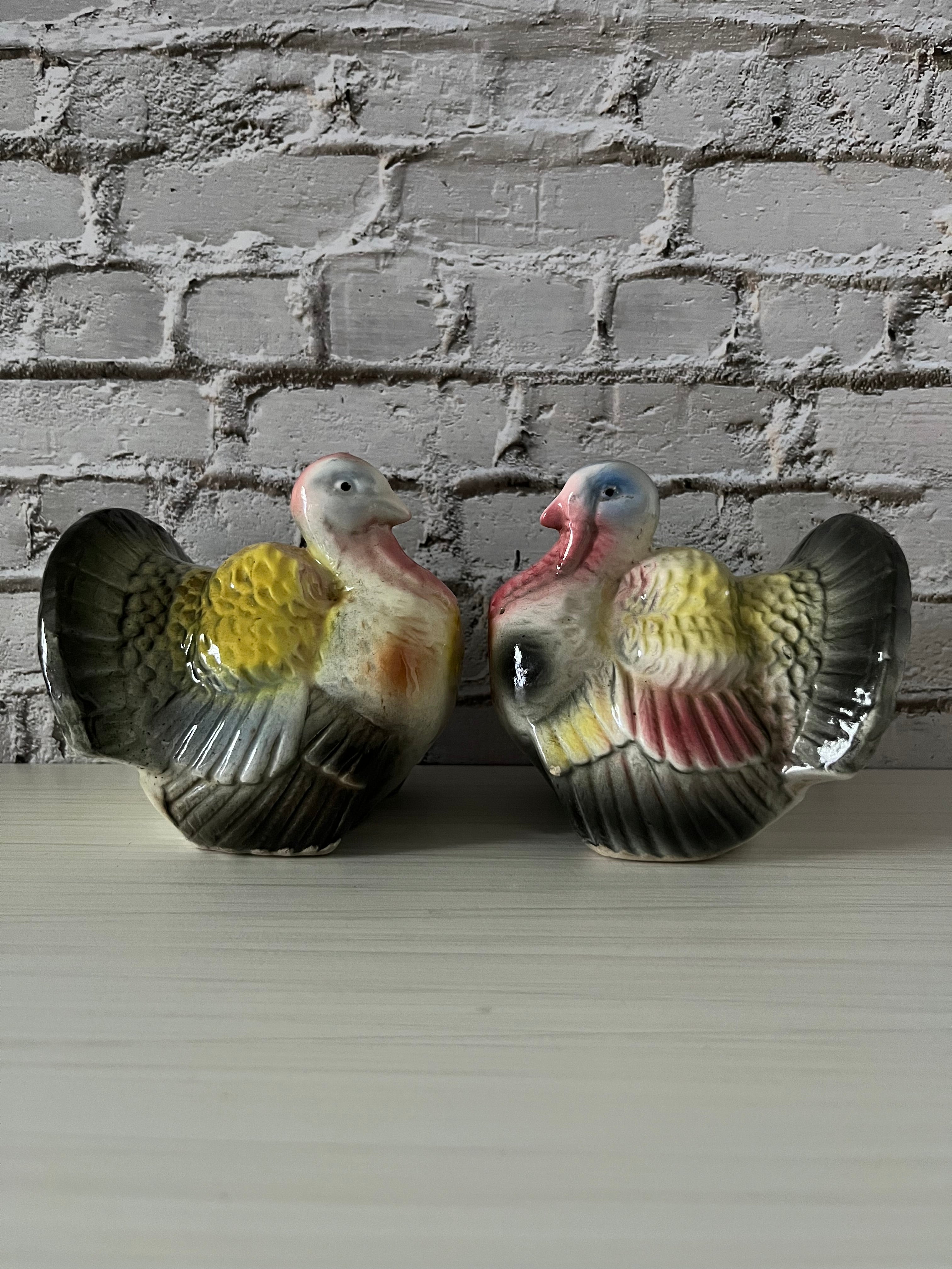 Vintage Turkey Salt And Pepper Shakersnull