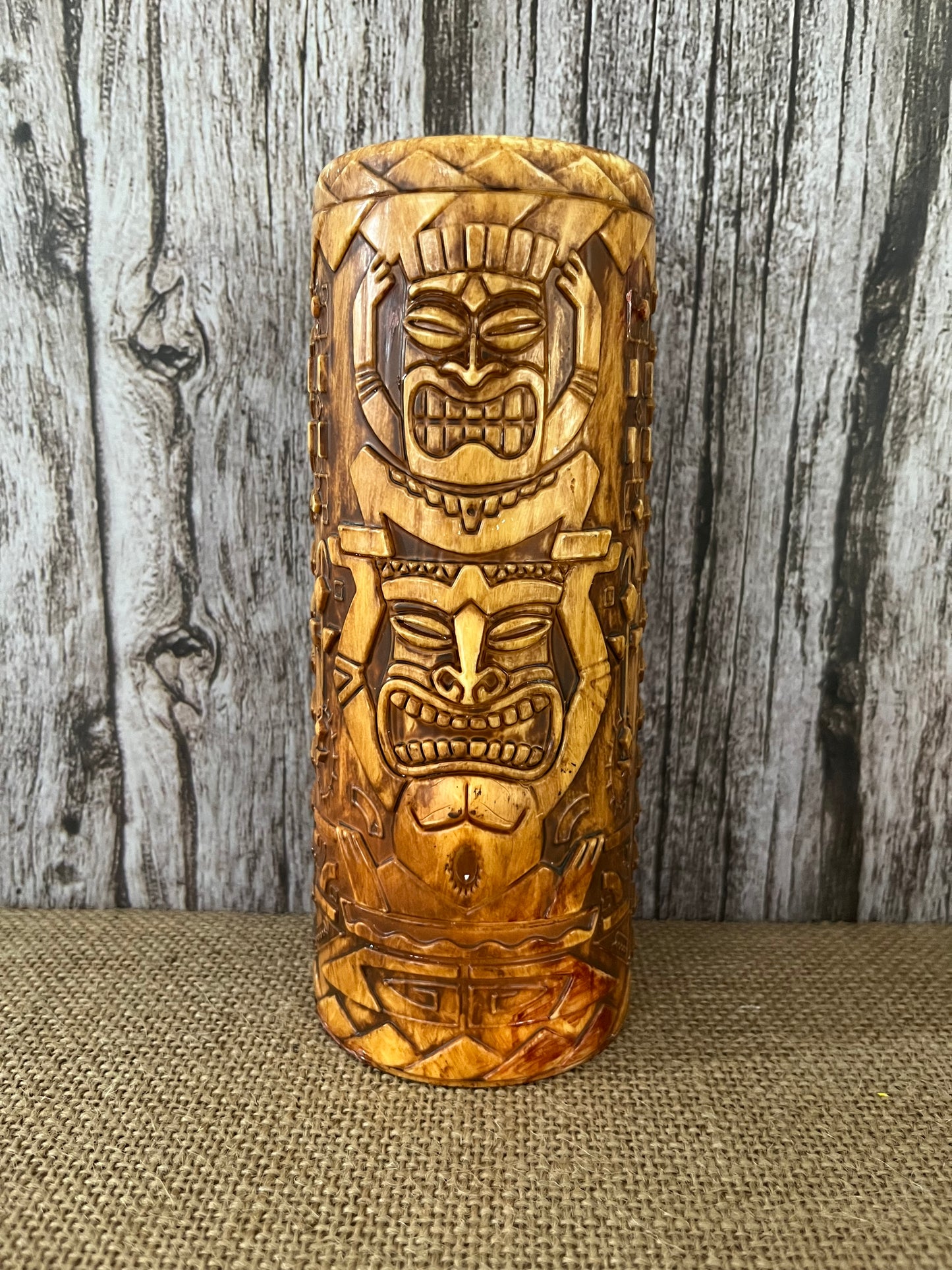 Whirley Drink Works Tiki Cup Tumbler 6.5” Detailed Plastic, Party Cup Swizzle Stick Holder, Aloha Tiki Barware Decor, Nostalgic
Cruise Souvenir