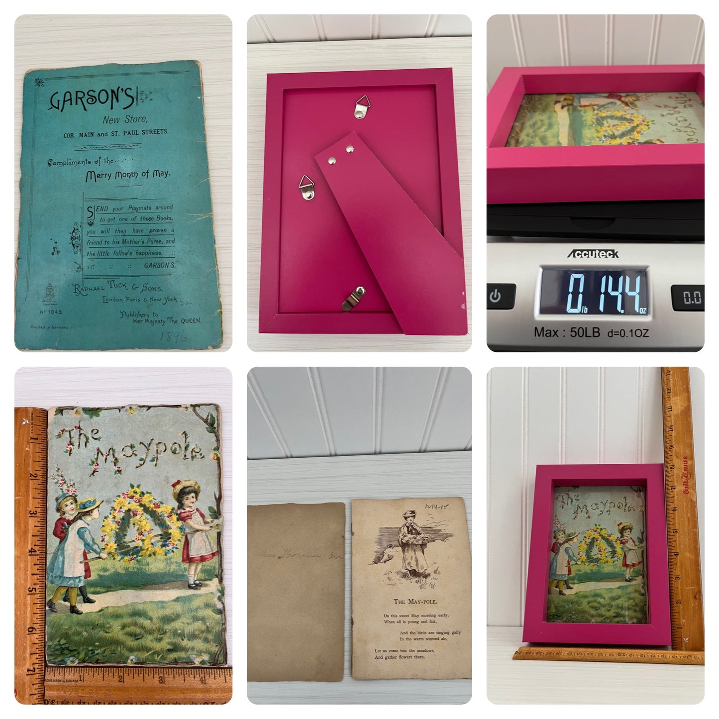 Vintage 1935 Antique Children’s Book: ‘The Maypole - Germany’ with Beautiful Illustrations