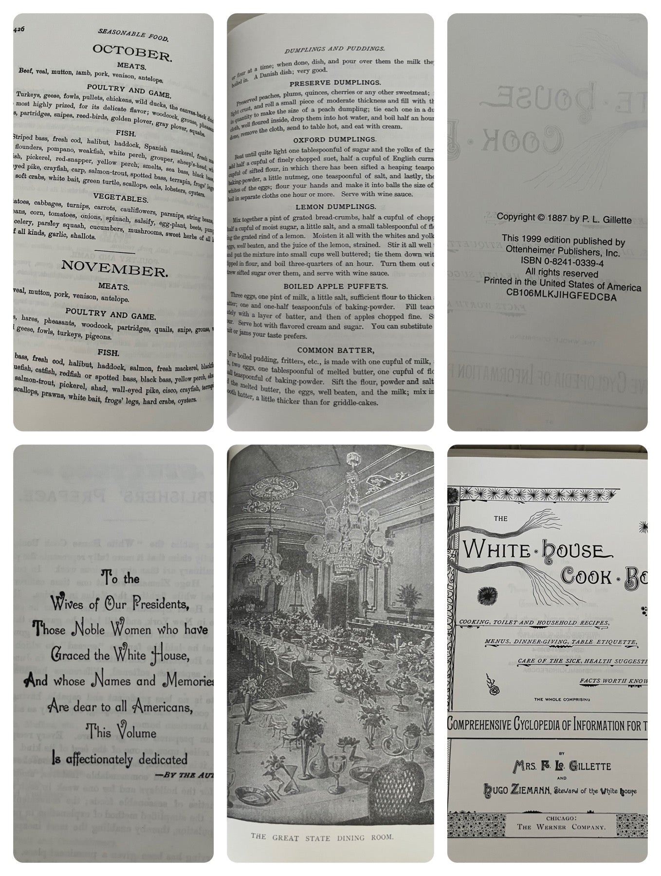 The Original White House Cookbook - 1999 Reprint of 1887 Edition, Hardcover