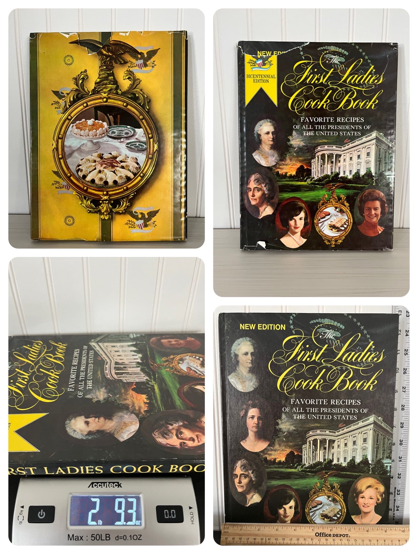 The First Ladies Cook Book: Favorite Recipes of All the Presidents - 1969 Revised Edition, Hardcover