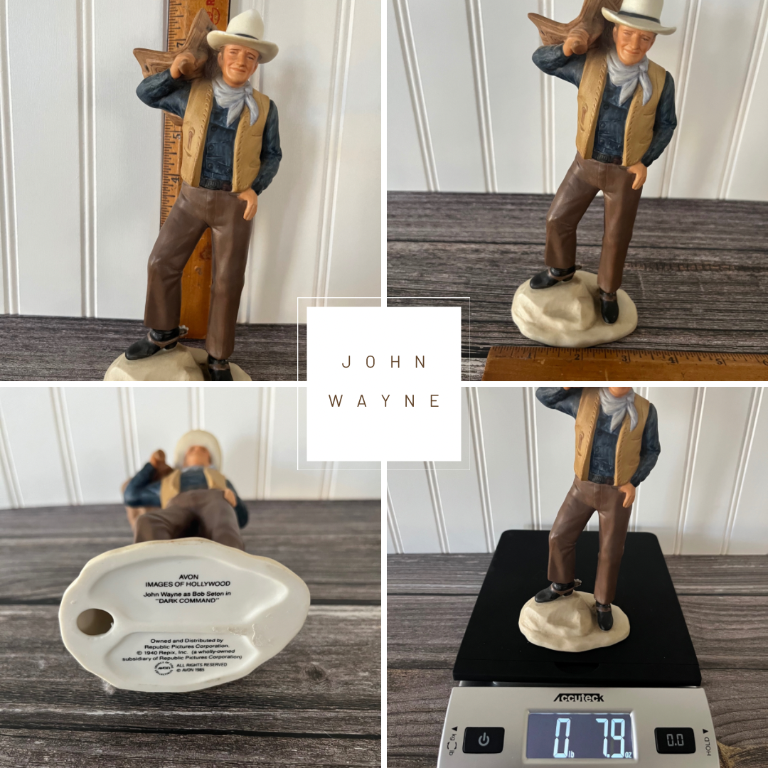 Vintage Hollywood John Wayne Figurine as Bob Seton in “Dark Command” (1985)
