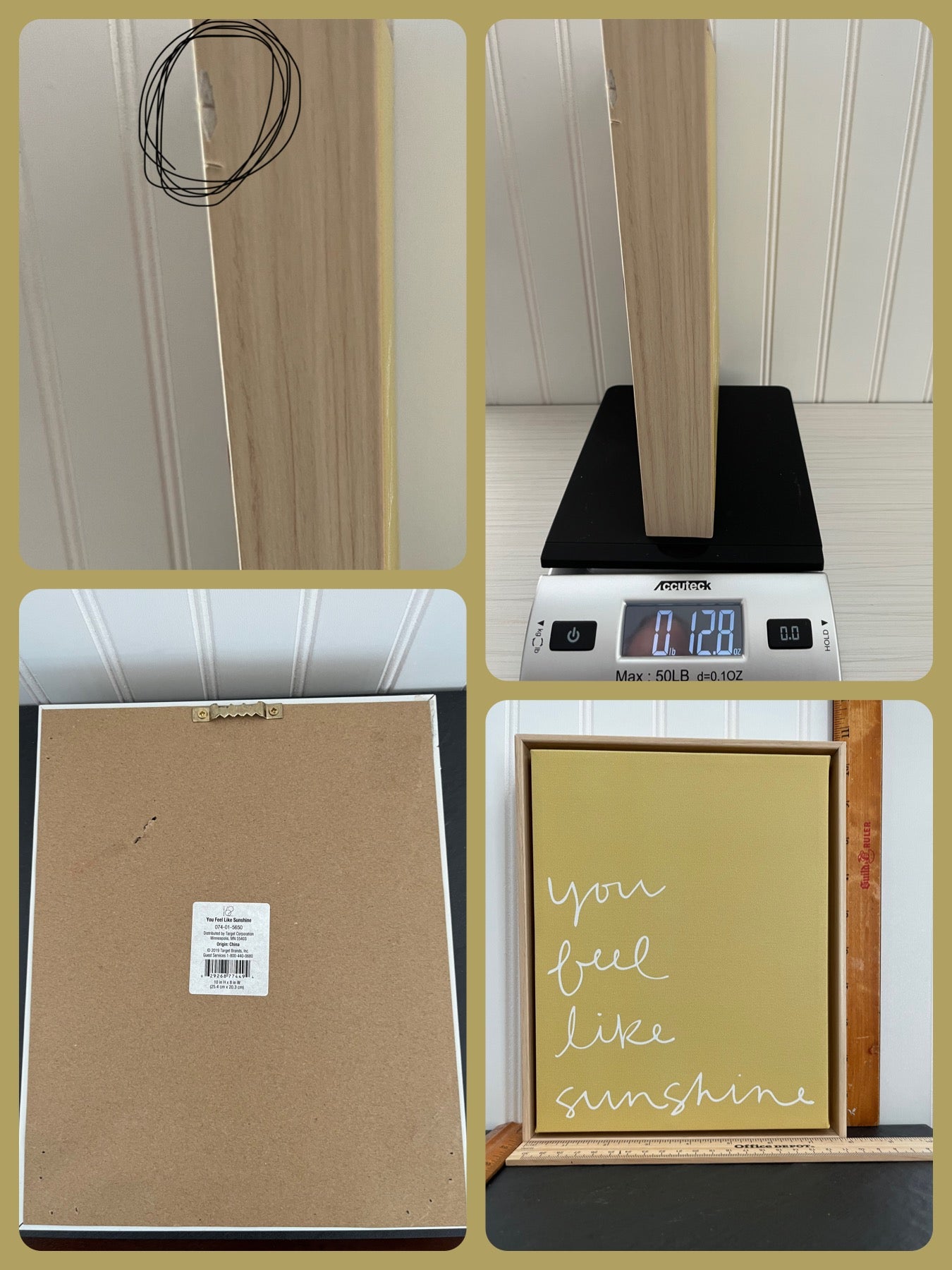 Project 62 8” x 10” “You Feel Like Sunshine” Printed Canvas in Yellow