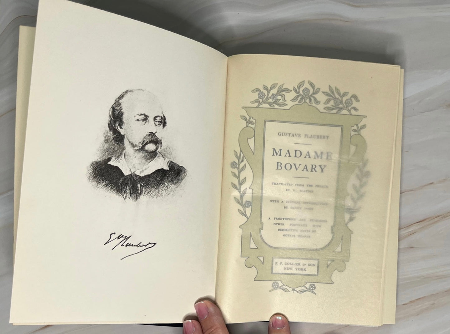 Rare 1902 Vintage Antique Edition of Madame Bovary by Flaubert - French Classical Romance Hardcover Book