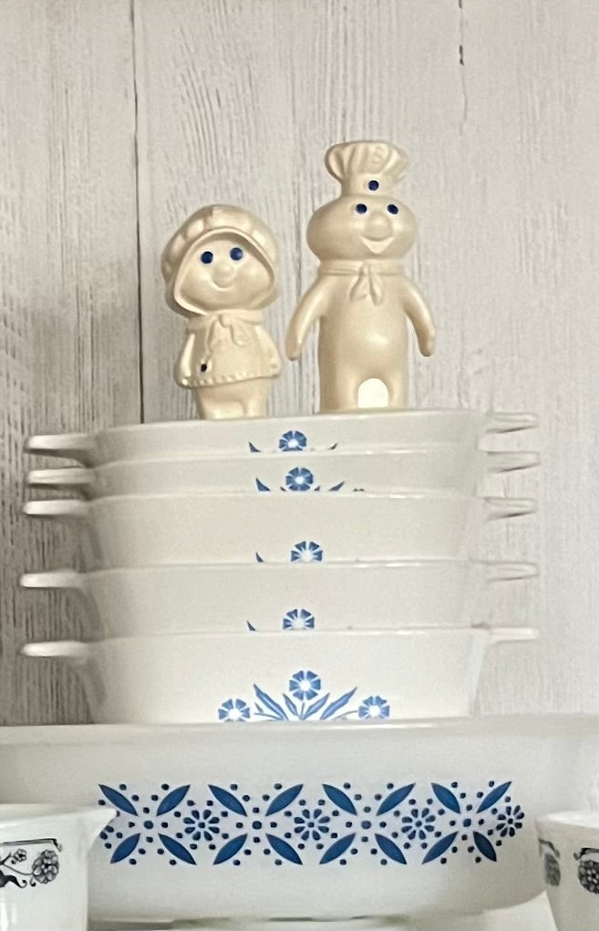 1974 Plastic Pillsbury Doughboy Salt and Pepper Shakers - Vintage Collectibles