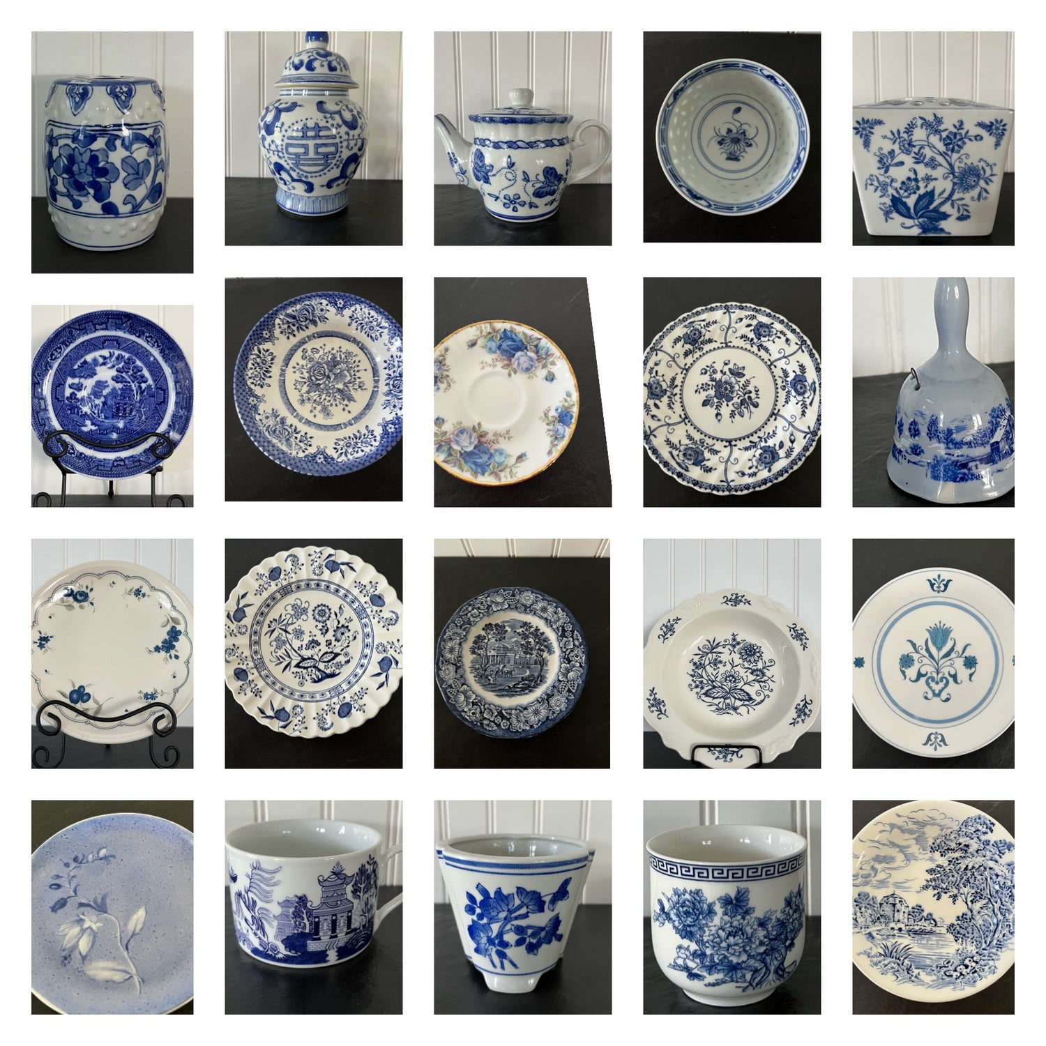 Blue & White