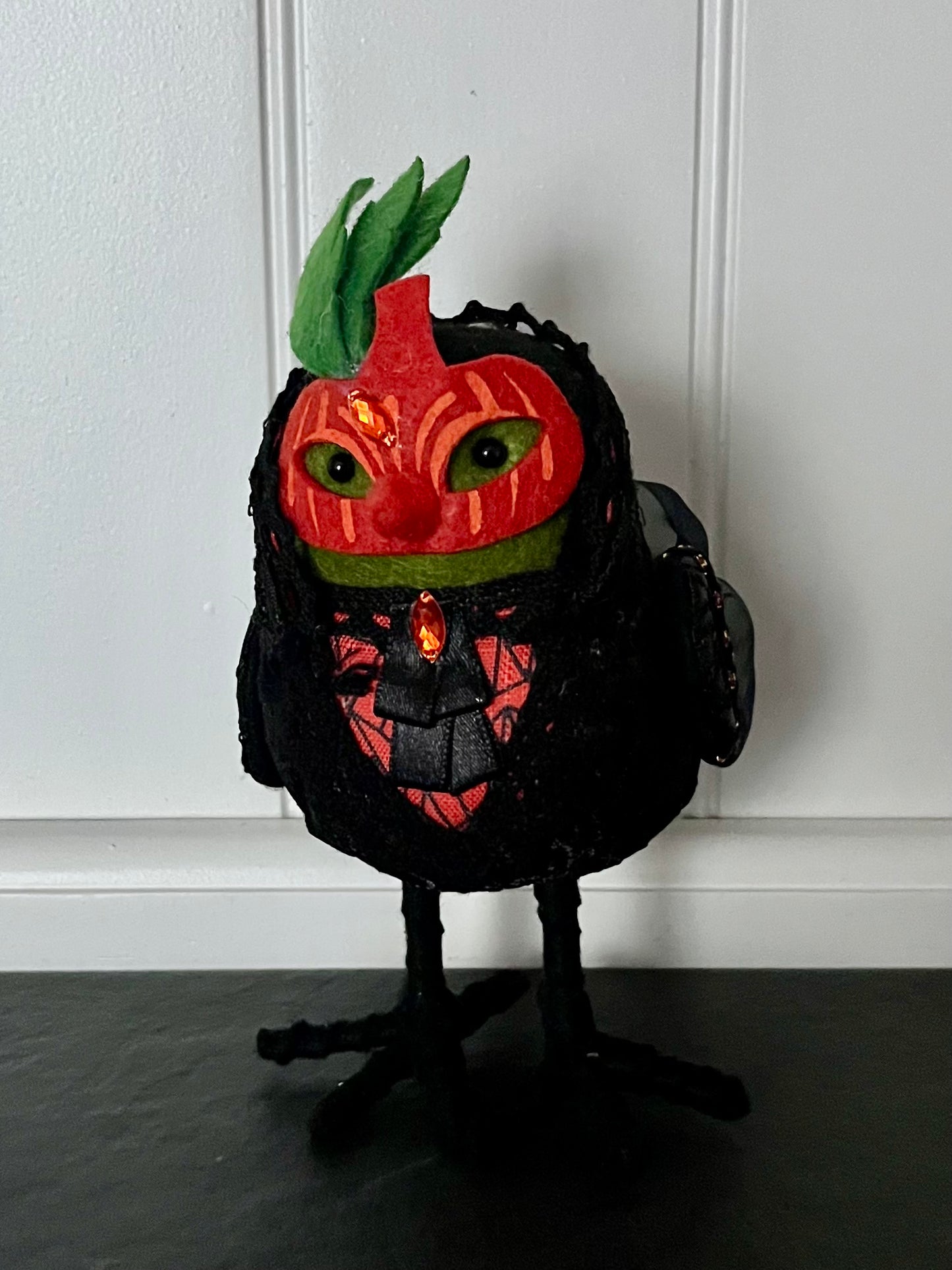 2018 Target Hyde & Eek Citrine Masquerade Halloween Crow Bird | Featherly Friends