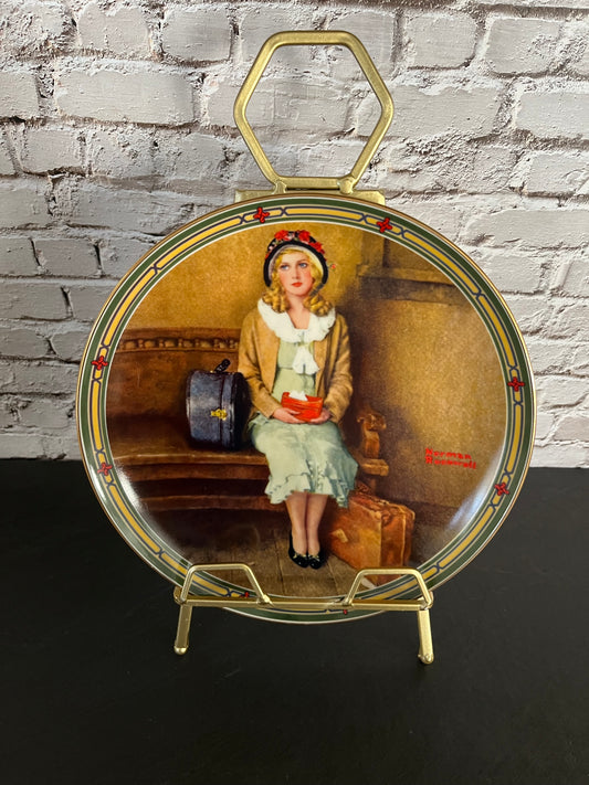 Norman Rockwell “The Tycoon” Collector’s Plate – 1980s Limited Edition