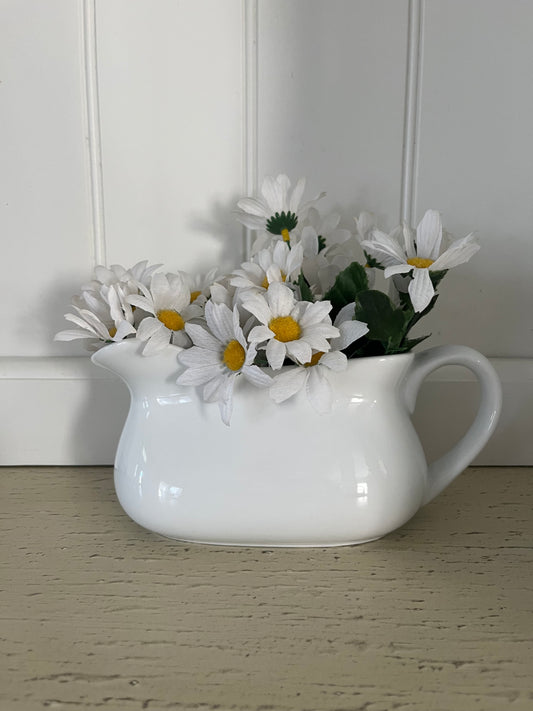 Vintage-Inspired White Ceramic Porcelain Gravy Boat by Target Home -
