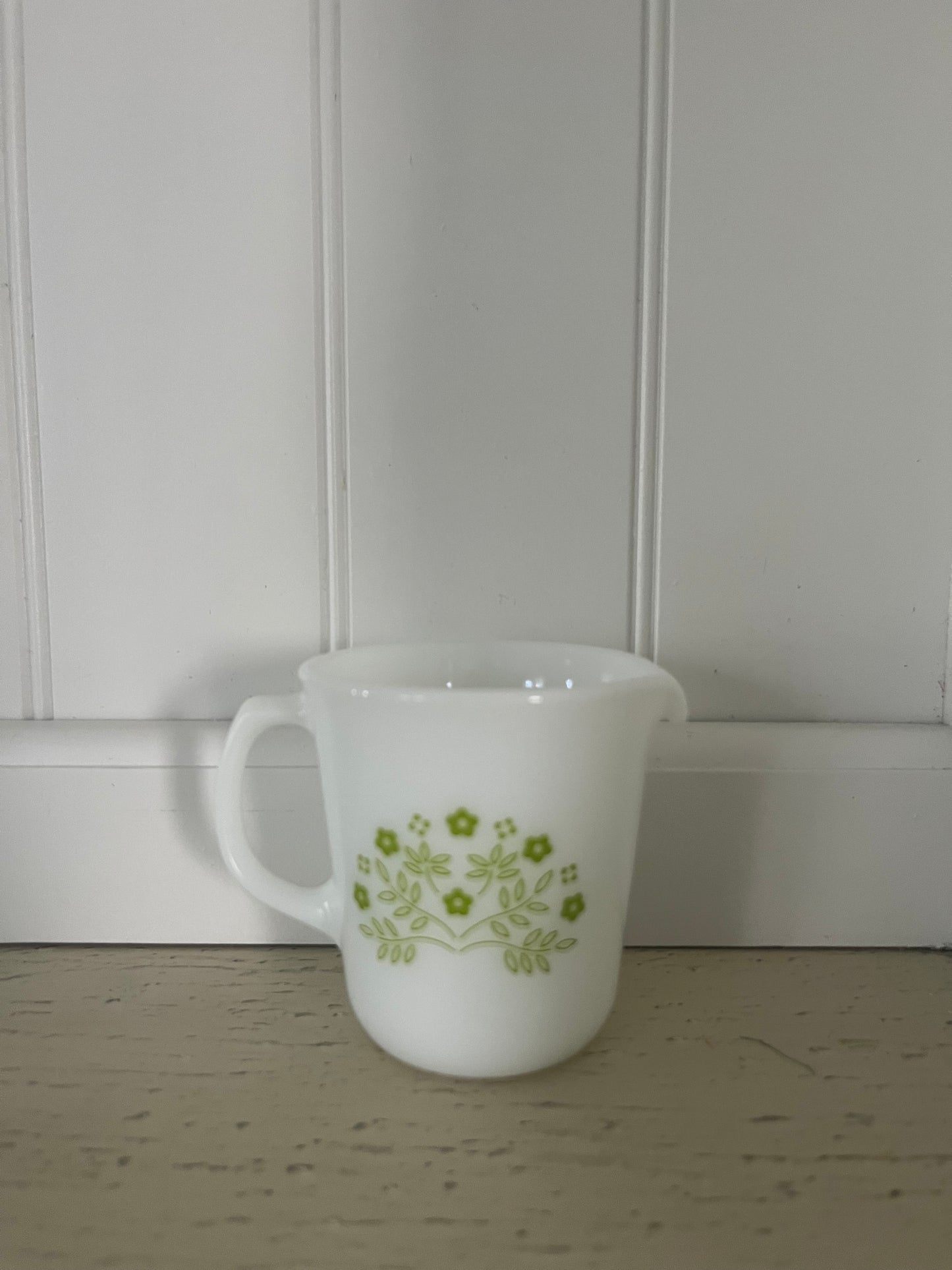 1970s Vintage Pyrex Spring Blossom Milk Glass Creamer |