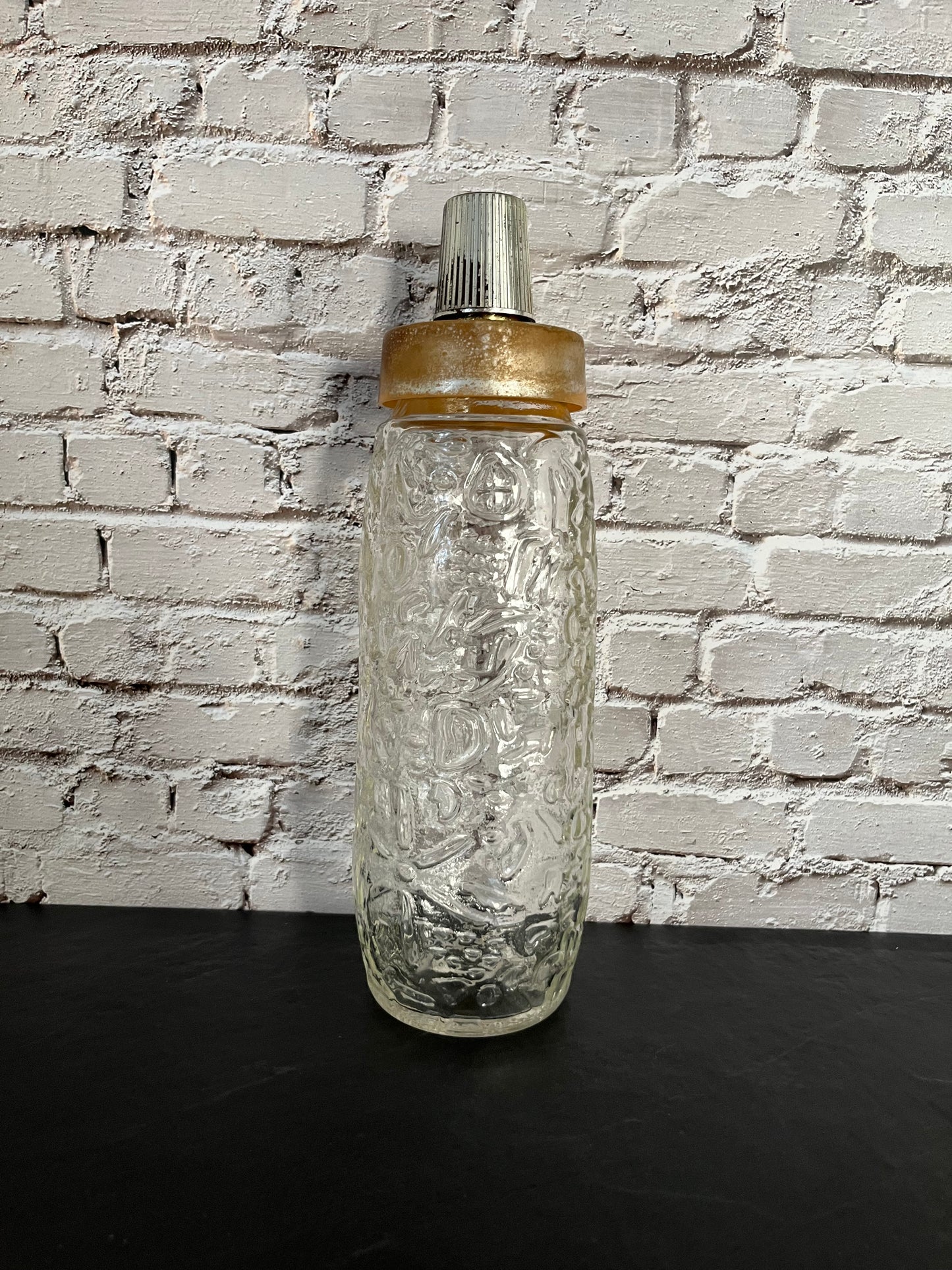 Vintage 1935-1964 Seagram’s Embossed Glass Liquor Bottle Decanter with Metal Cap – Speakeasy Chic