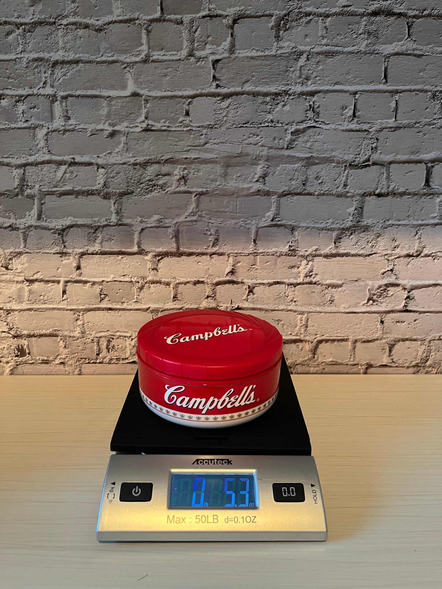 Vintage Style Campbell’s Kitchen Canister – Red Storage Container c.2000