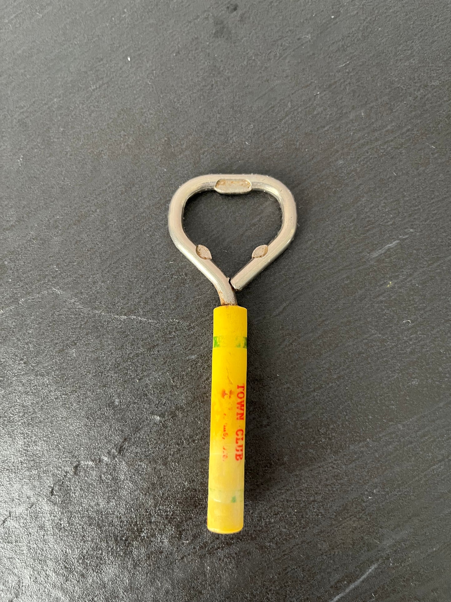 Vintage 1960s–1970s Towne Club Soda Advertising Bottle Opener – Mid Century Detroit Promo Barware