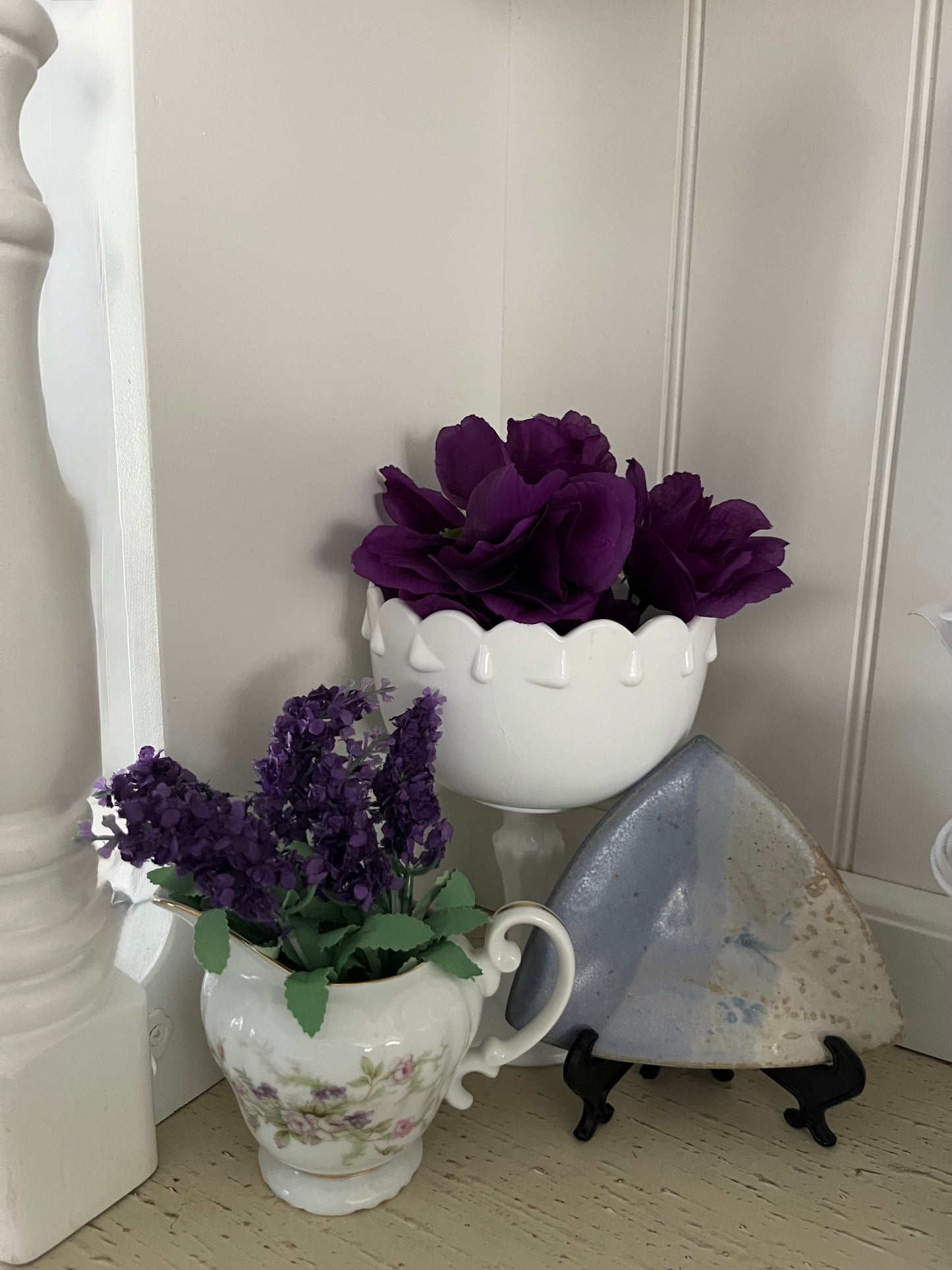 Vintage Forget Me Not Pink Creamer #18002R Japan Floral Porcelain Cottagecore Pitcher