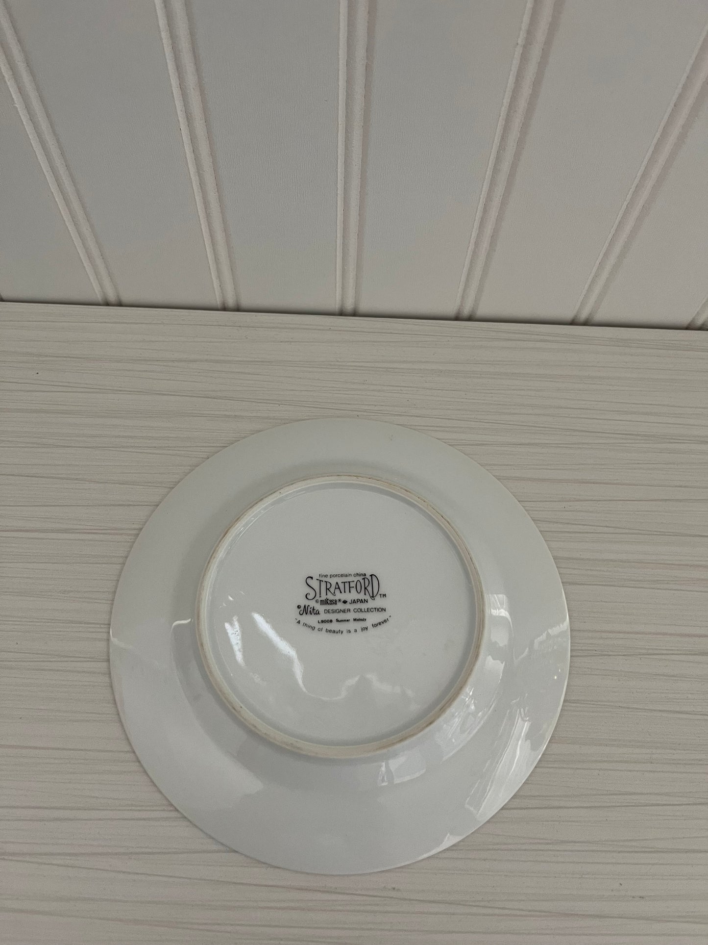 Set of 2 Mikasa Japan Stratford Nita Designer Collection Summer Melody Bread & Butter Plates
