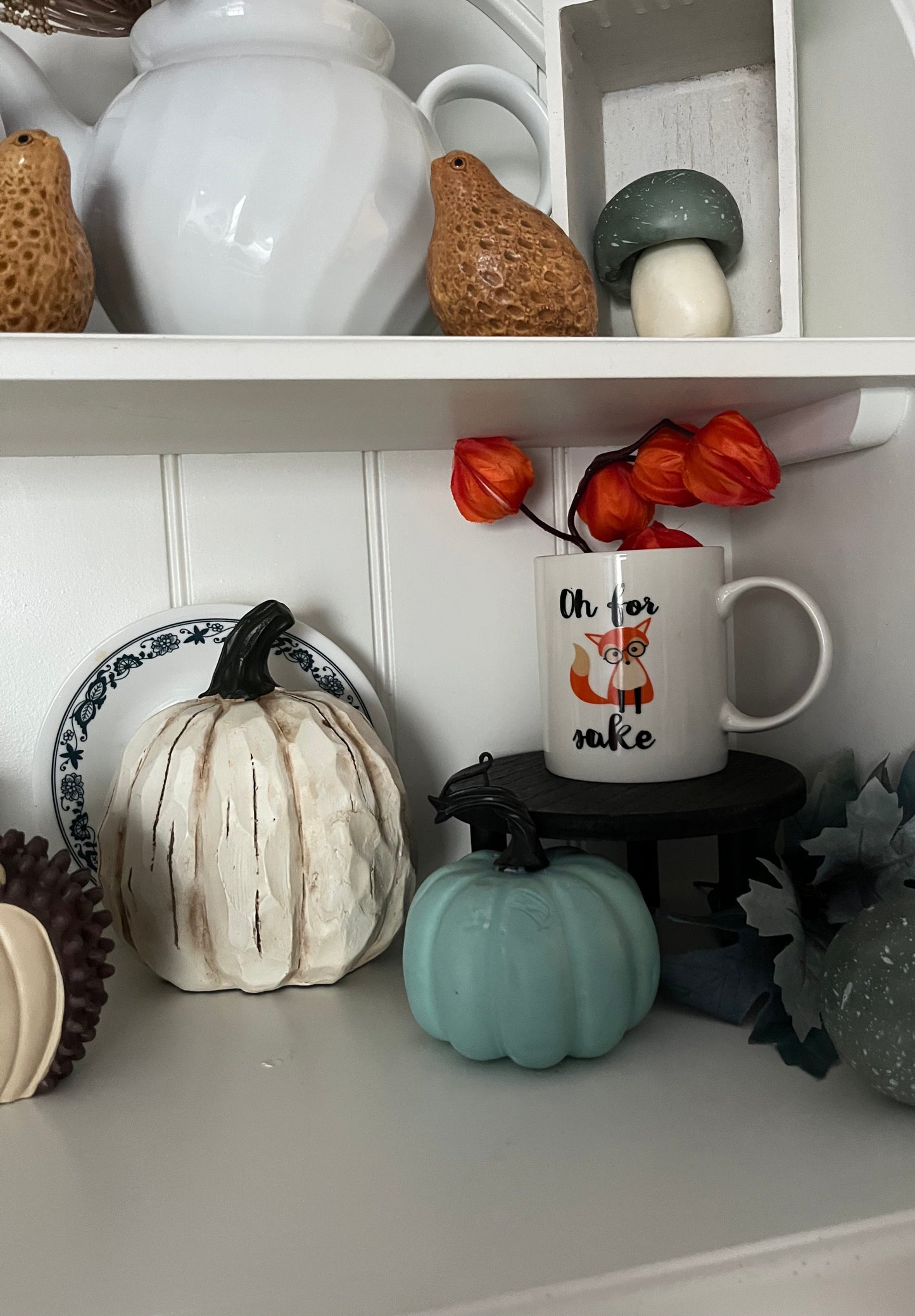 “Oh for Fox Sake” Ceramic Mug by MAUAG – Contemporary Humor Coffee Cup (c. 2010s–2020s)