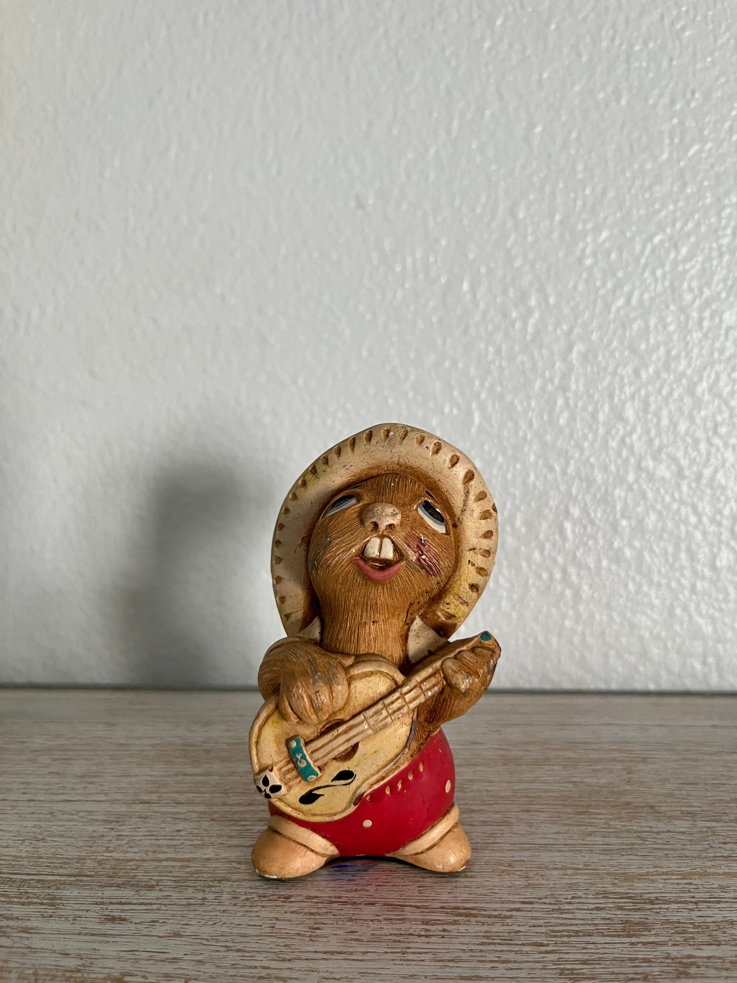 1970’s Vintage Pendelfin Rabbit Figurine - Rocky Playing Guitar