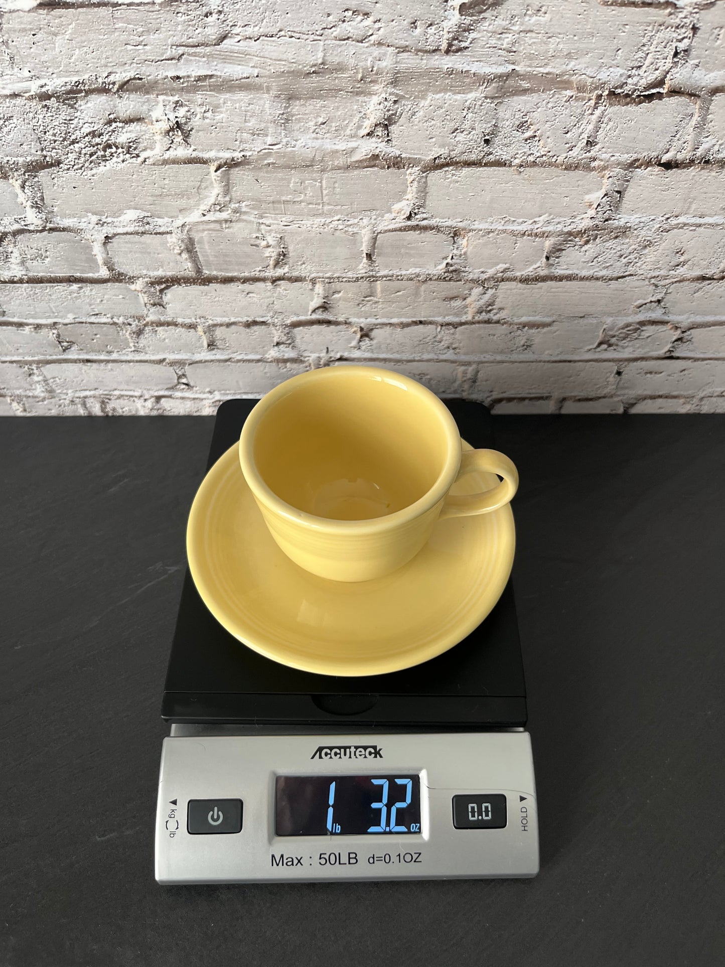 Vintage Fiesta Ware Yellow Cup and Saucer Set – Homer Laughlin Fiestaware Tea Cup Butter Yellow (pre 2002)