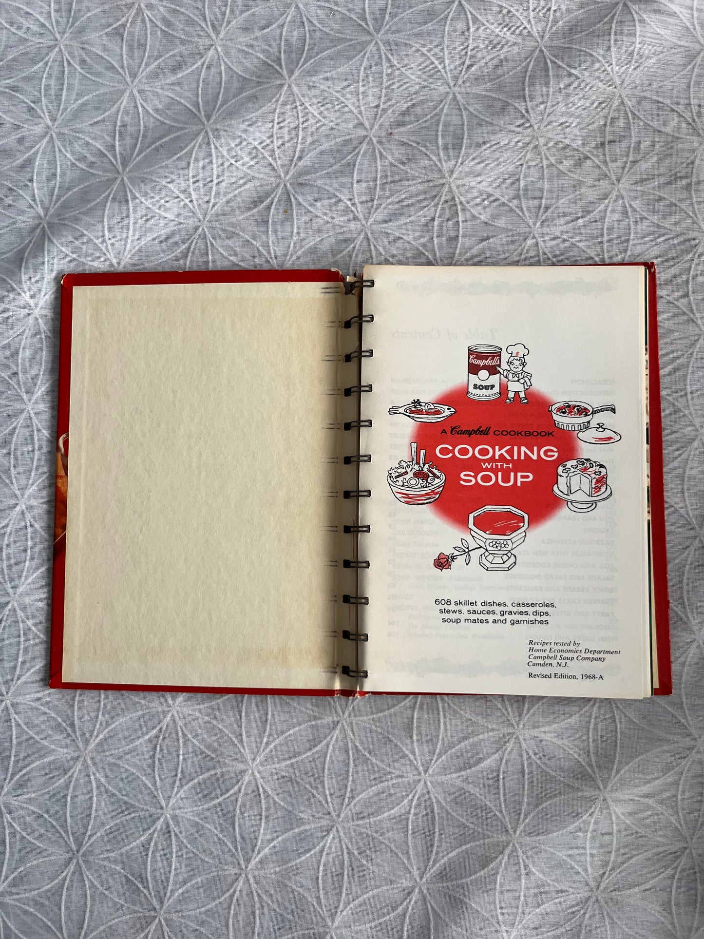Vintage 1970s Campbell’s “Cooking With Soup” Cookbook | Retro Mid-Century Kitchen Recipe Book