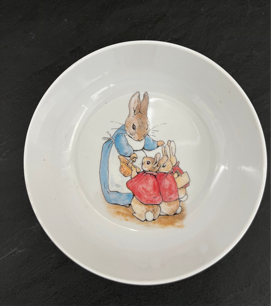 Beatrix Potter Peter Rabbit Bowl – 1980s Frederick & Co., 5-Inch Melamine Dish