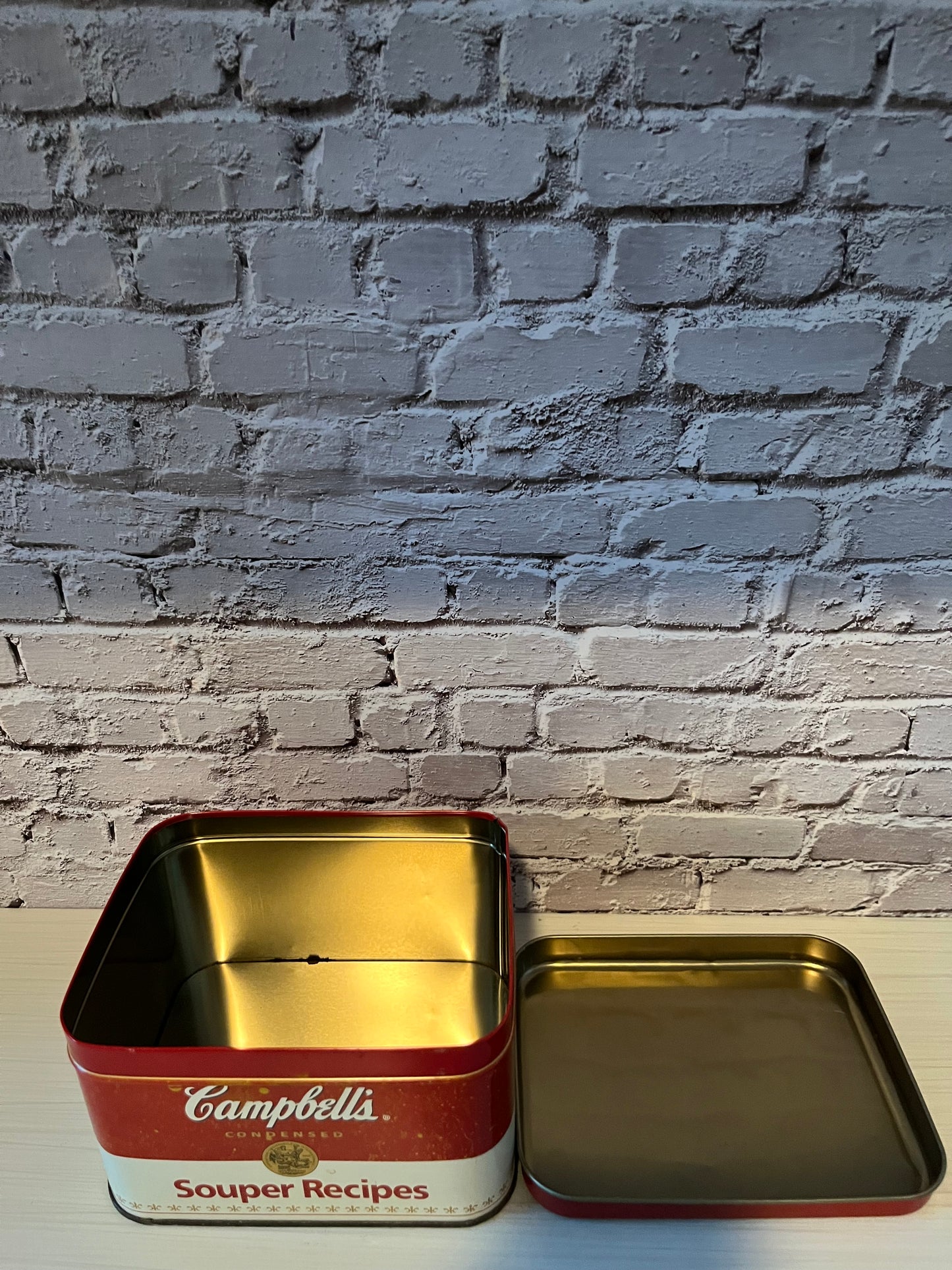 Vintage 1990’s Campbell’s Souper Recipe Tin Storage Box