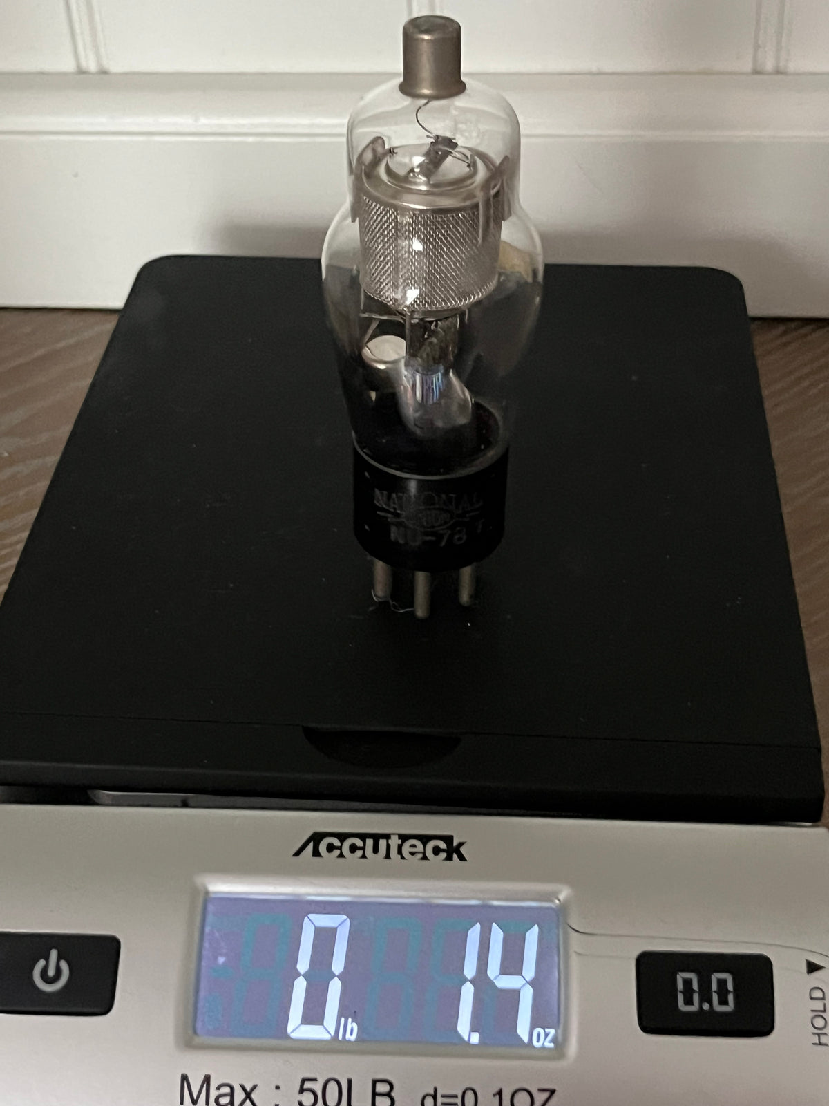 Vintage c.1935 National Union NU-78 Collectors Vacuum Tube | 6-Pin Radio Pentode