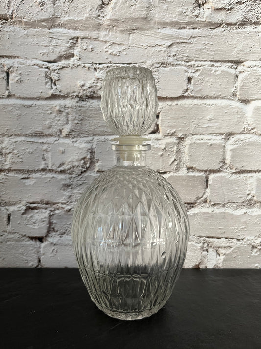 1950’s Vintage La Cibeles Crystal Perfume Bottle – Made in Spain, Cut Glass Elegance