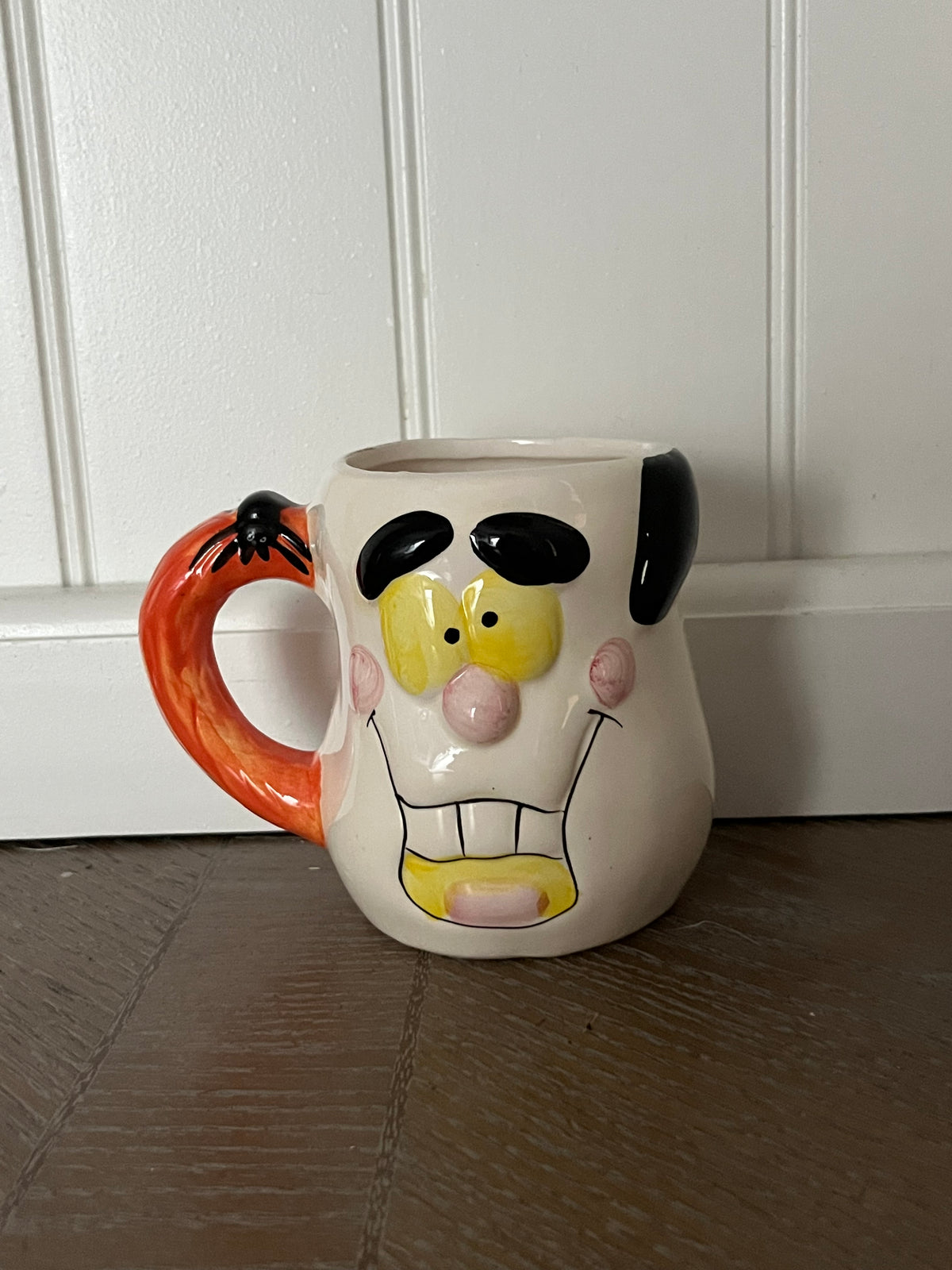 Silly Halloween Ghoul Mug by Royal Norfolk | Spider Handle | Candy Corn Manor