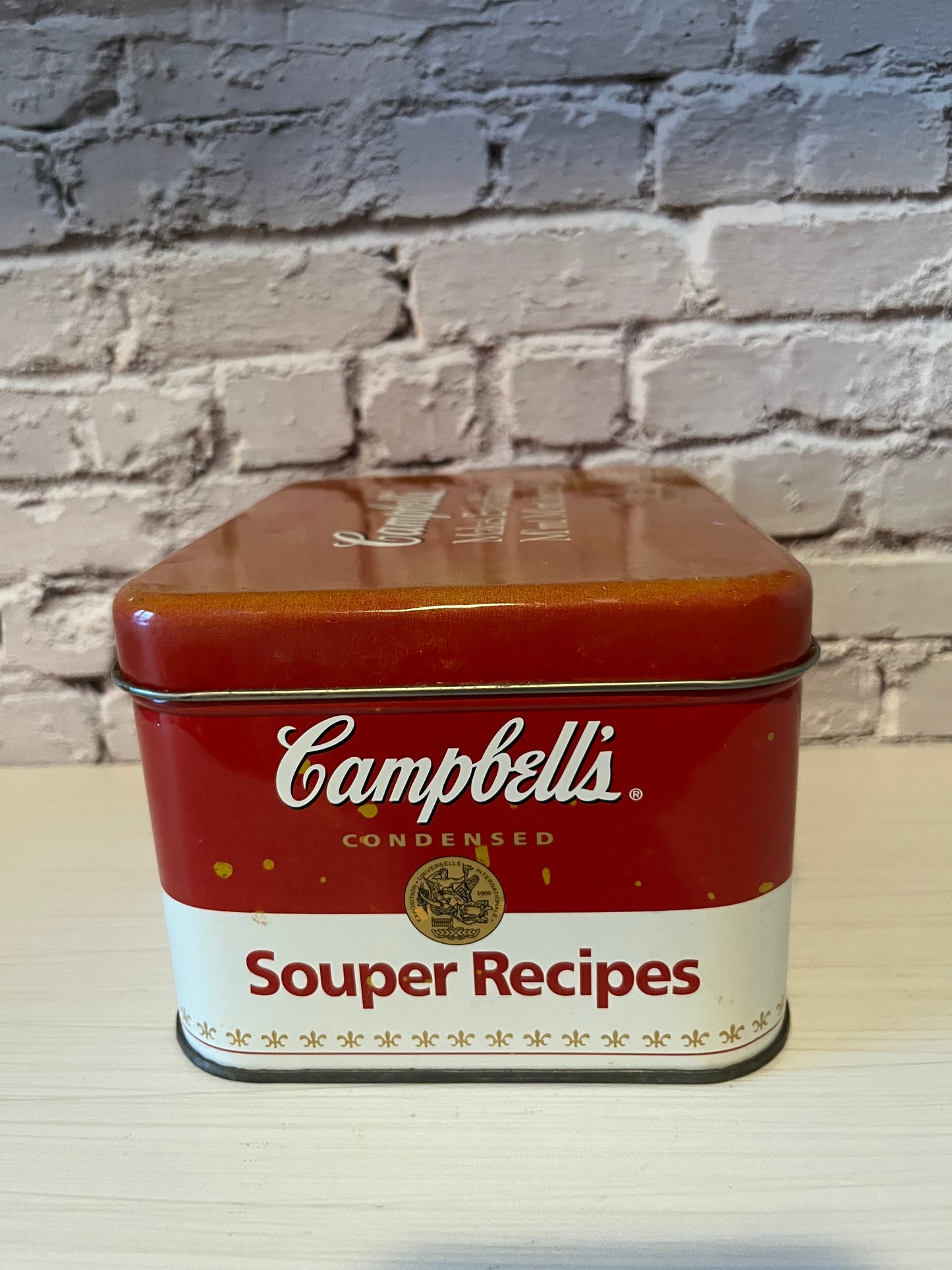 Vintage 1990’s Campbell’s Souper Recipe Tin Storage Box