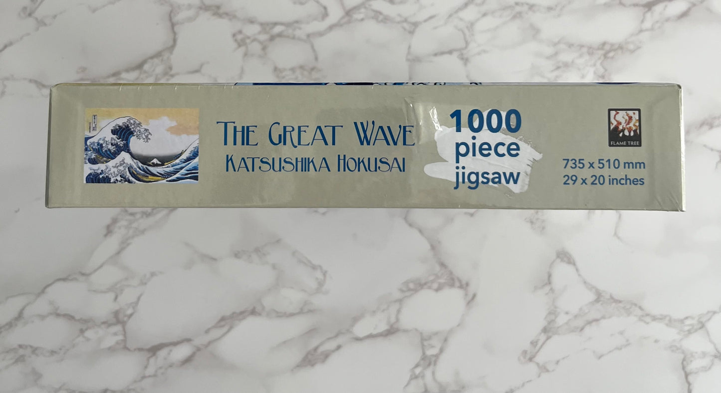 2020s Katsushika Hokusai “The Great Wave off Kanagawa” 1000 Piece Jigsaw Puzzle — Factory Sealed — Classic Japanese Ukiyo-e Art Reproduction