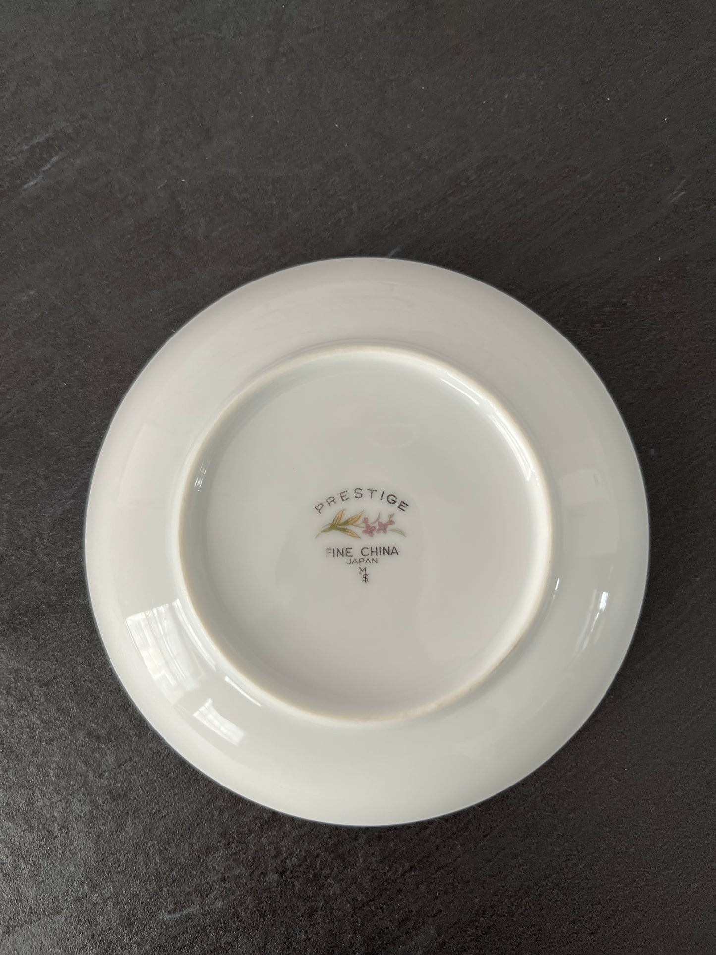 Vintage 1960s Prestige Fine China Japan Coupe Dessert Bowl – Pink Blossom Garland & Gold Rim – 5.5”