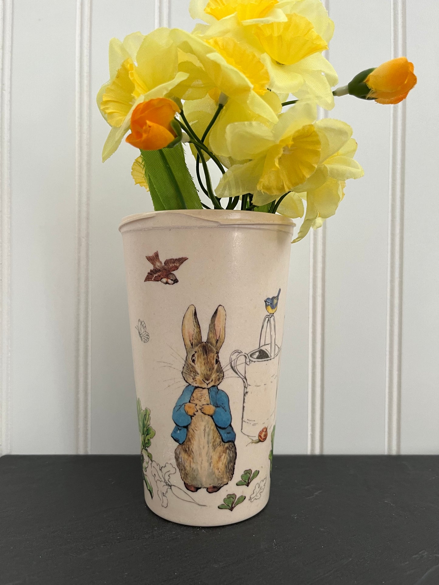 Eco-Friendly Beatrix Potter Peter Rabbit Garden Cup – 2010s Bamboo Travel Tumbler