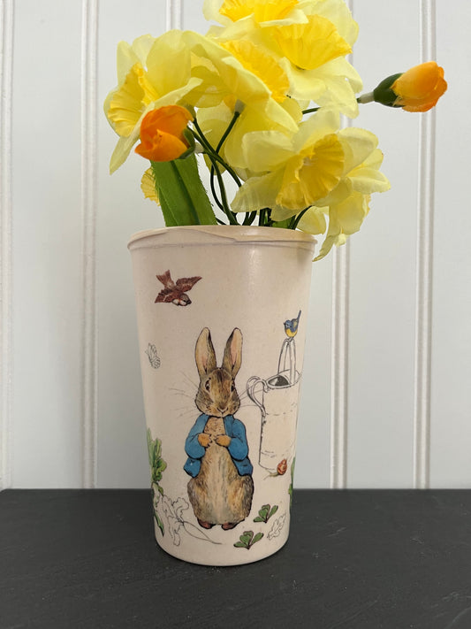 Eco-Friendly Beatrix Potter Peter Rabbit Garden Cup – 2010s Bamboo Travel Tumbler