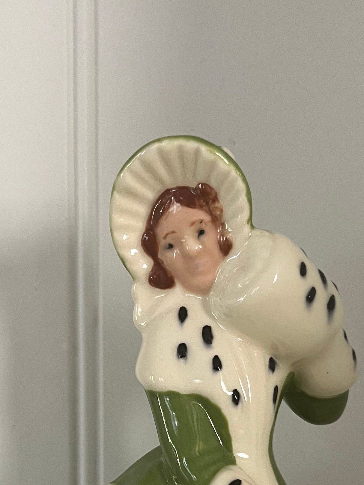 Vintage 1990’s Regency Lady Porcelain Figurine in Green Gown | Romantic, Curious & Slightly Unhinged
