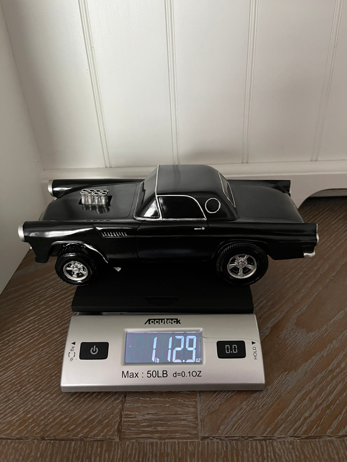 Retro Inspired C1990’s Black Display Hand Painted Gasser Model SST-106 1955 Ford Thunderbird