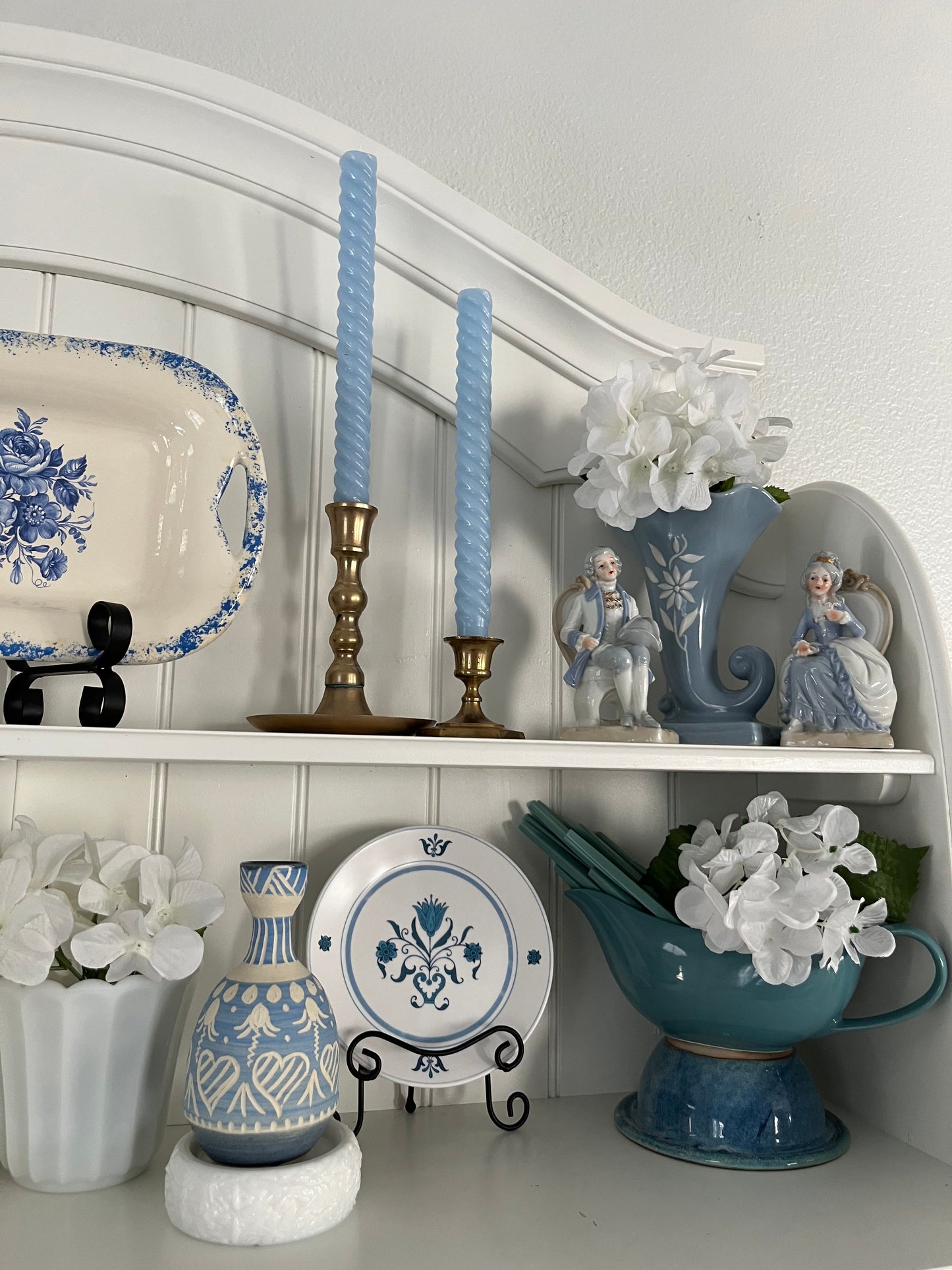 Vintage Solid Brass Mini Hexagonal Candle Holder – 1960s Mid-Century Design (2”)