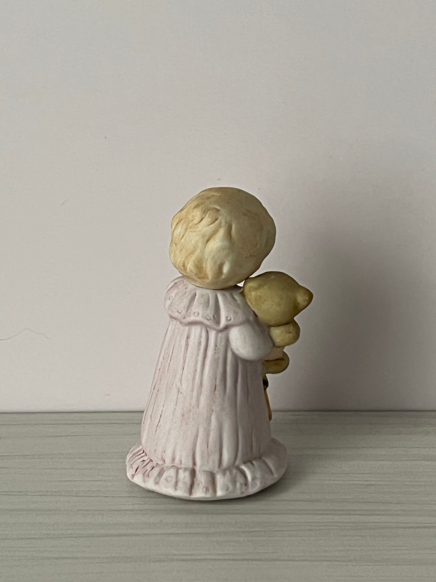 Vintage 1980s Enesco “Growing Up Girls” 1st Birthday Blonde Figurine – Style E2301 (1981)