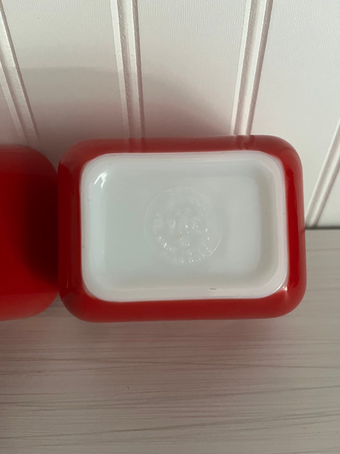 Vintage Pyrex #0501 Small 1.5 Cup RED Refrigerator Dish Containers (No Lids) - Classic Kitchen Collectibles