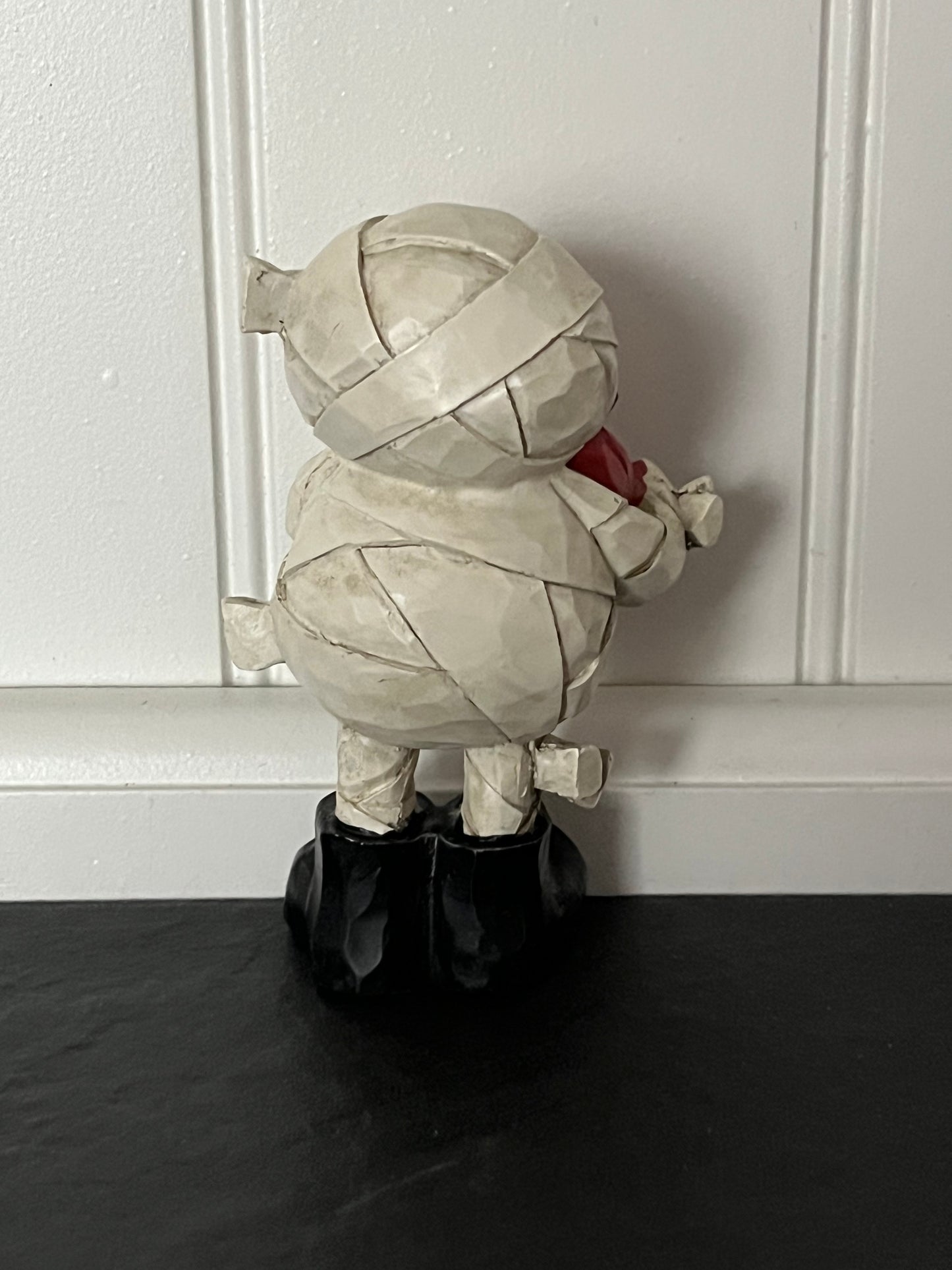 Small Halloween Mummy Holding Pumpkin Figurine | Curated Shelf & Trinket Display Décor
