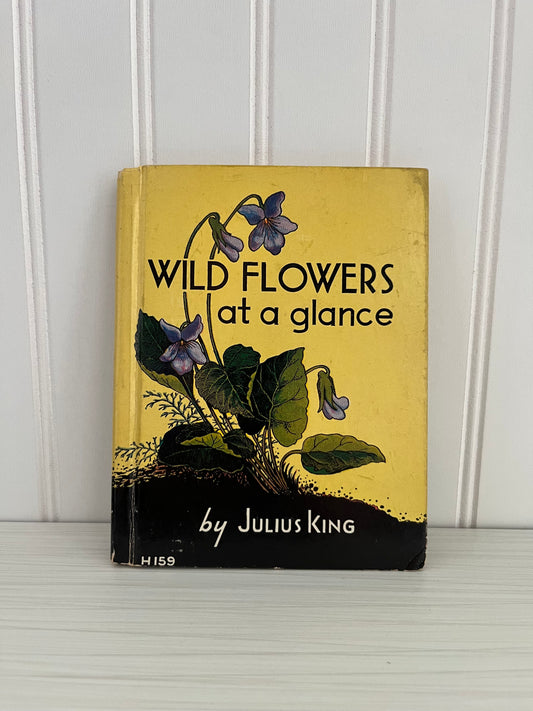 Antique Wildflower Field Guide – “Wild Flowers at a Glance” by Julius King, 1935