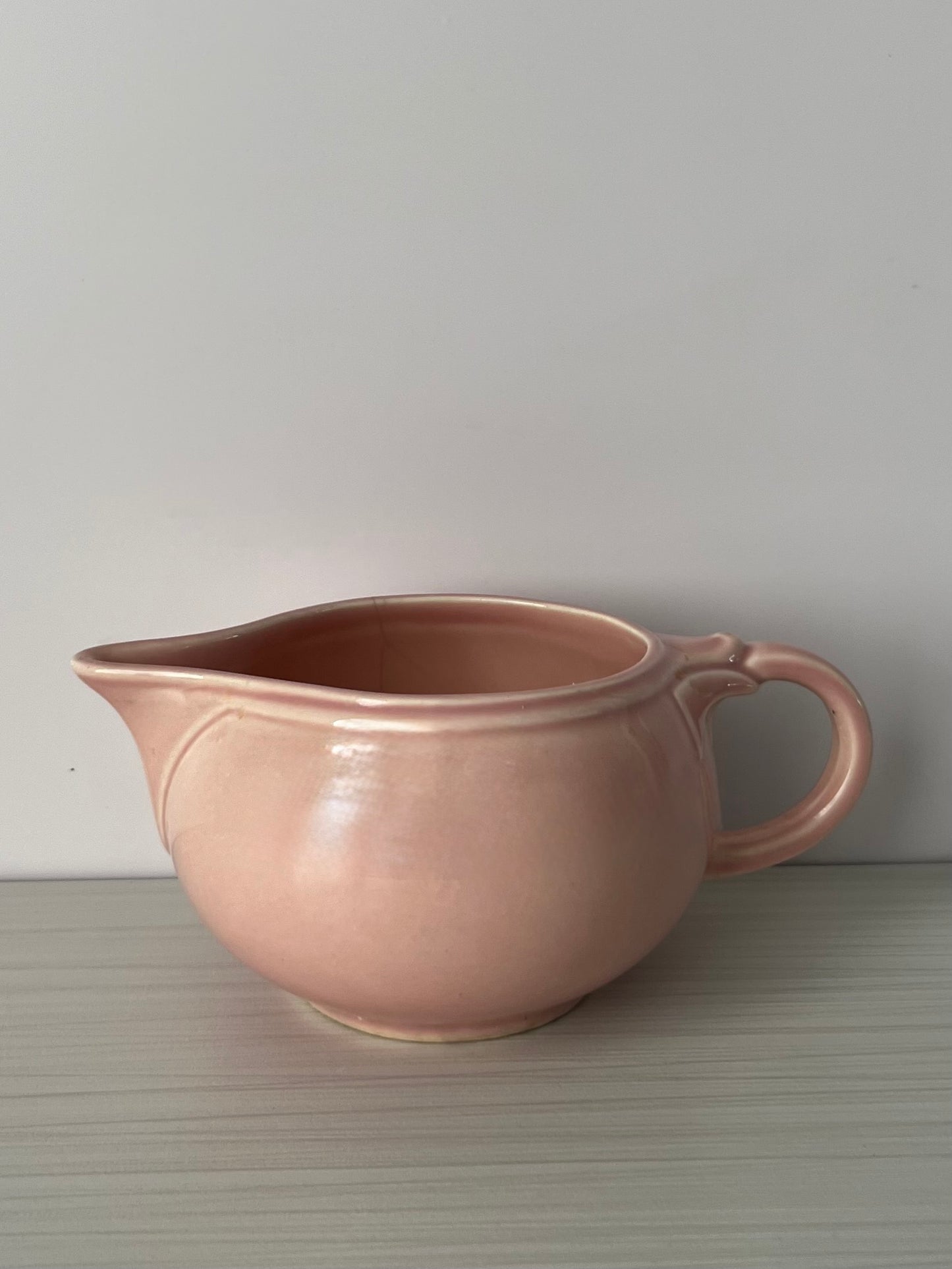 Vintage 1940s Art Deco Lu-Ray Pastels Pink Creamer – Taylor, Smith & Taylor Art Deco Blush Pitcher