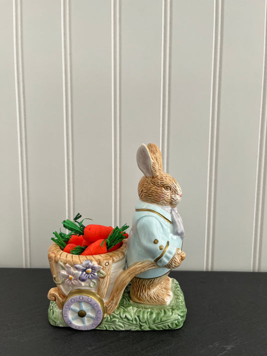 Mr. Rabbit Easter tea light/Egg Holder Cart - Avon Springtime Collection