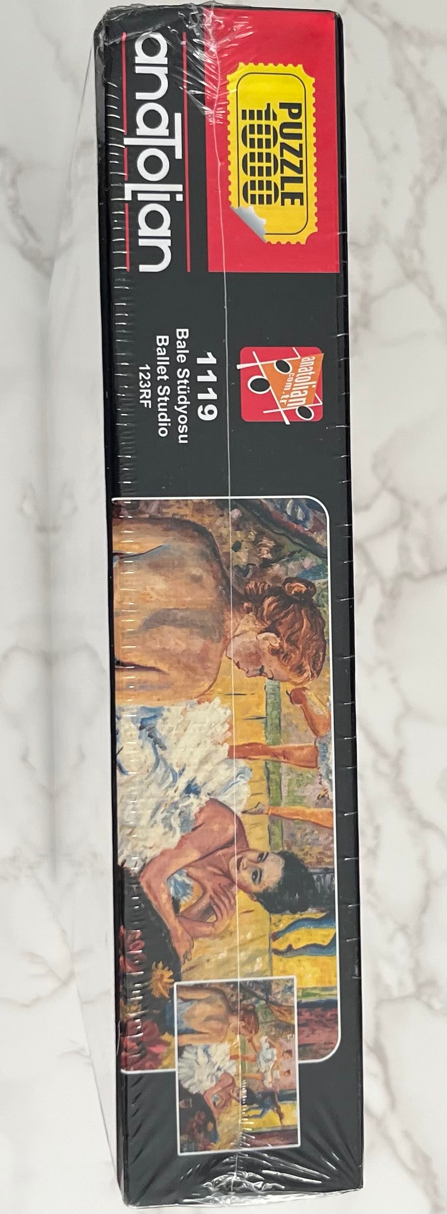 Sealed 2010s Anatolian “Ballet Studio” 1000 Piece Art Puzzle – Edgar Degas Ballet Dancers Artwork – Contemporary Collectible Art Puzzle (New Old Stock)