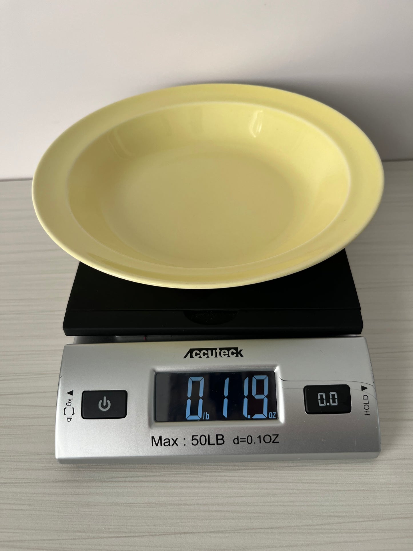Vintage 1940s Lu-Ray Pastels Yellow 8” Rimmed Soup Bowl – Taylor, Smith & Taylor – Art Deco American Pottery